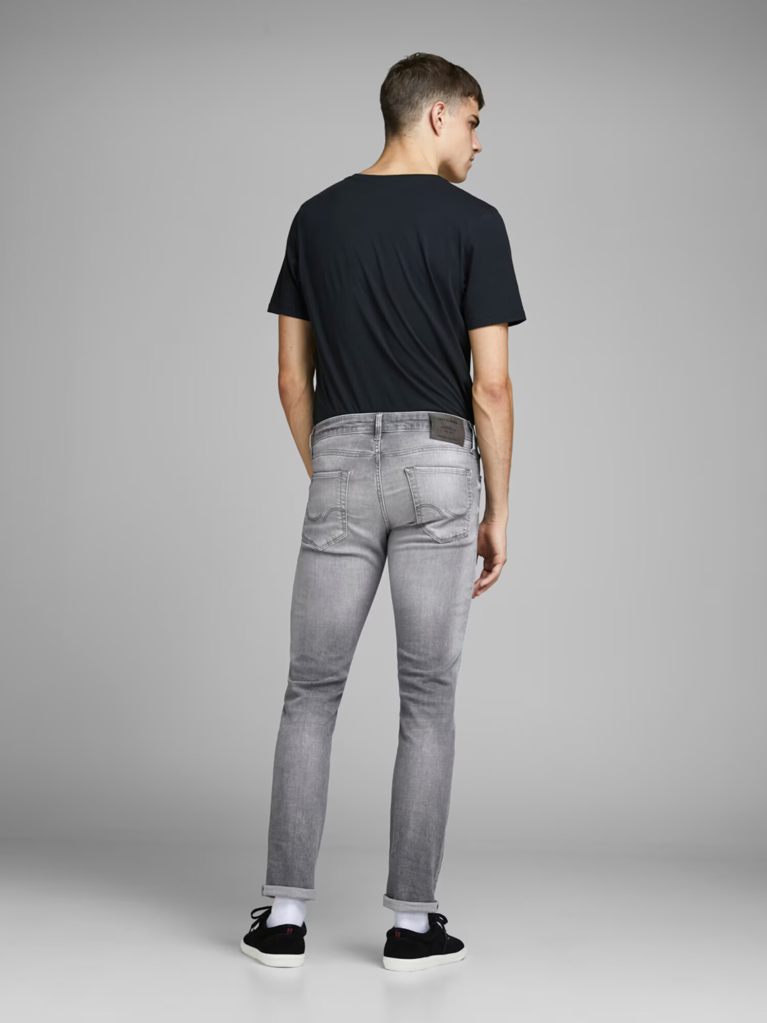 JACK & JONES Jeans 'GLENN' gri denim - Pled.ro