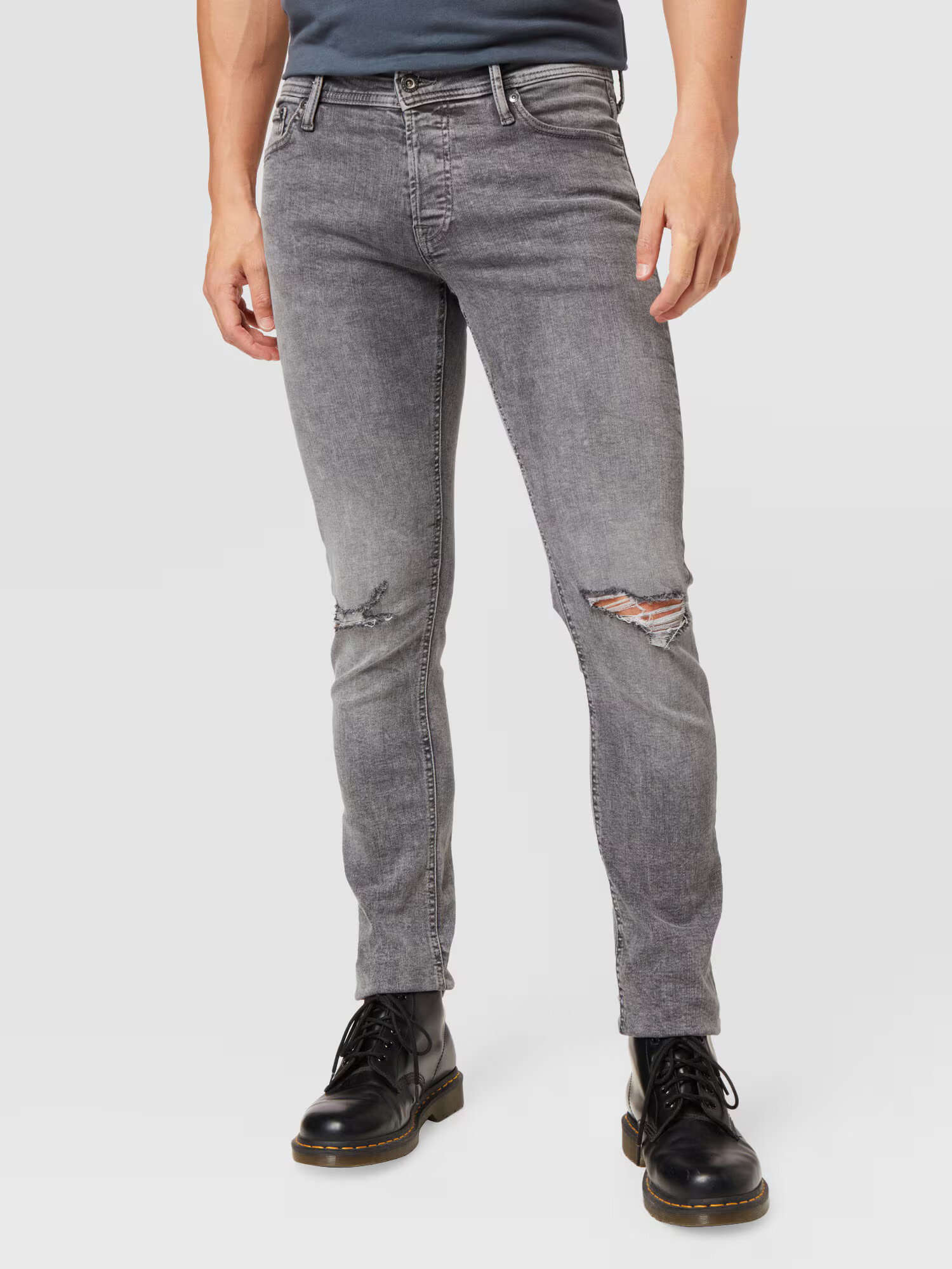 JACK & JONES Jeans 'GLENN' gri denim - Pled.ro