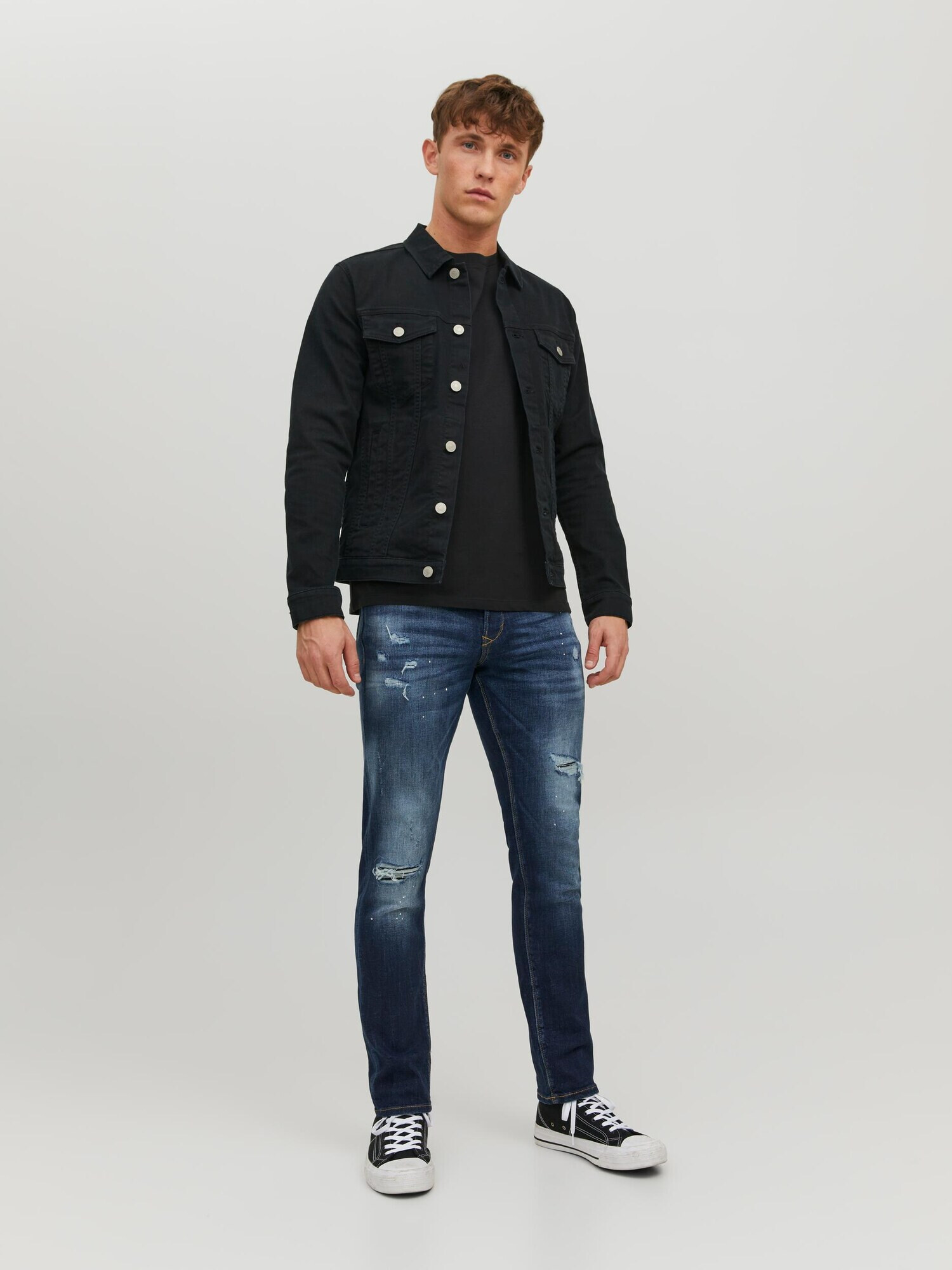 JACK & JONES Jeans 'Iglenn' albastru denim - Pled.ro