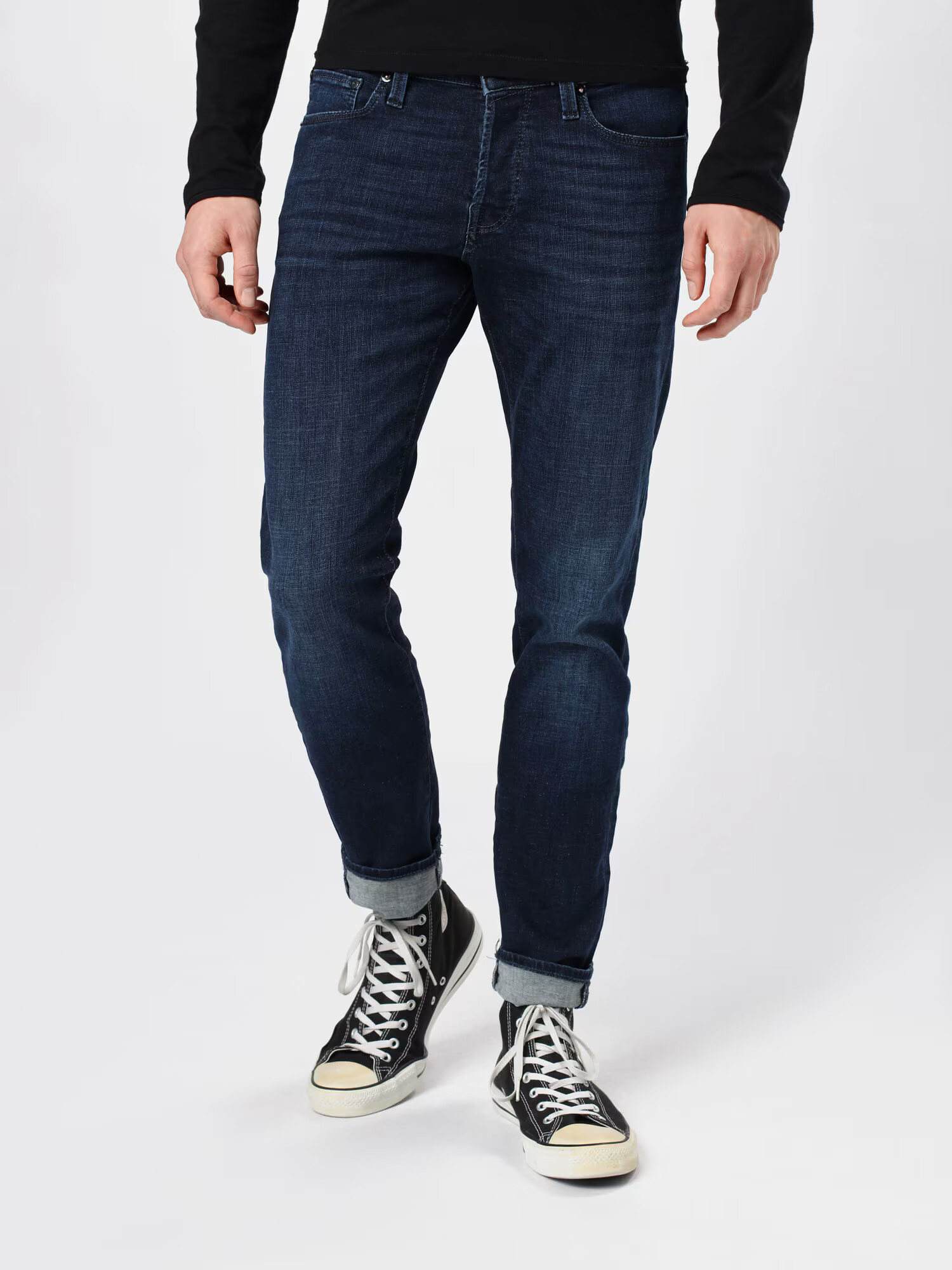 JACK & JONES Jeans 'Iglenn' albastru închis - Pled.ro