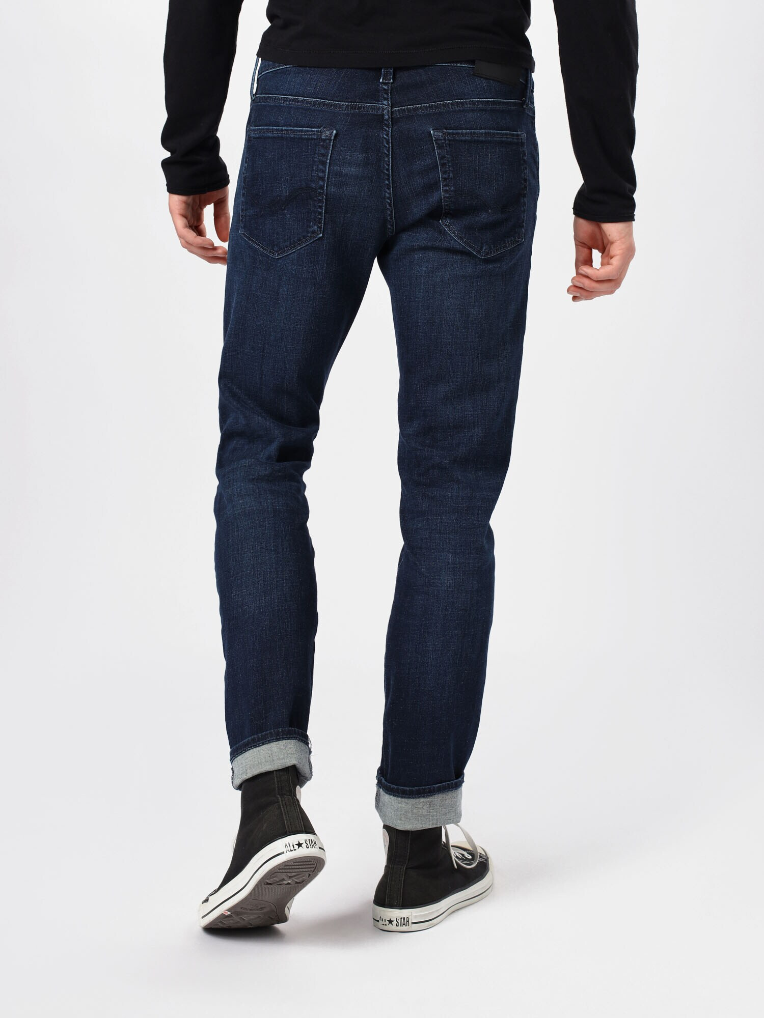 JACK & JONES Jeans 'Iglenn' albastru închis - Pled.ro