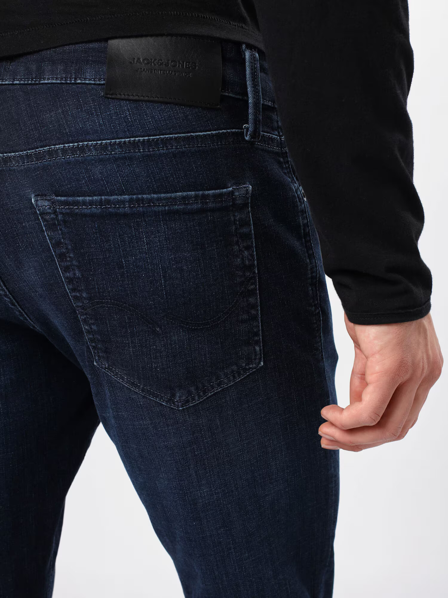 JACK & JONES Jeans 'Iglenn' albastru închis - Pled.ro