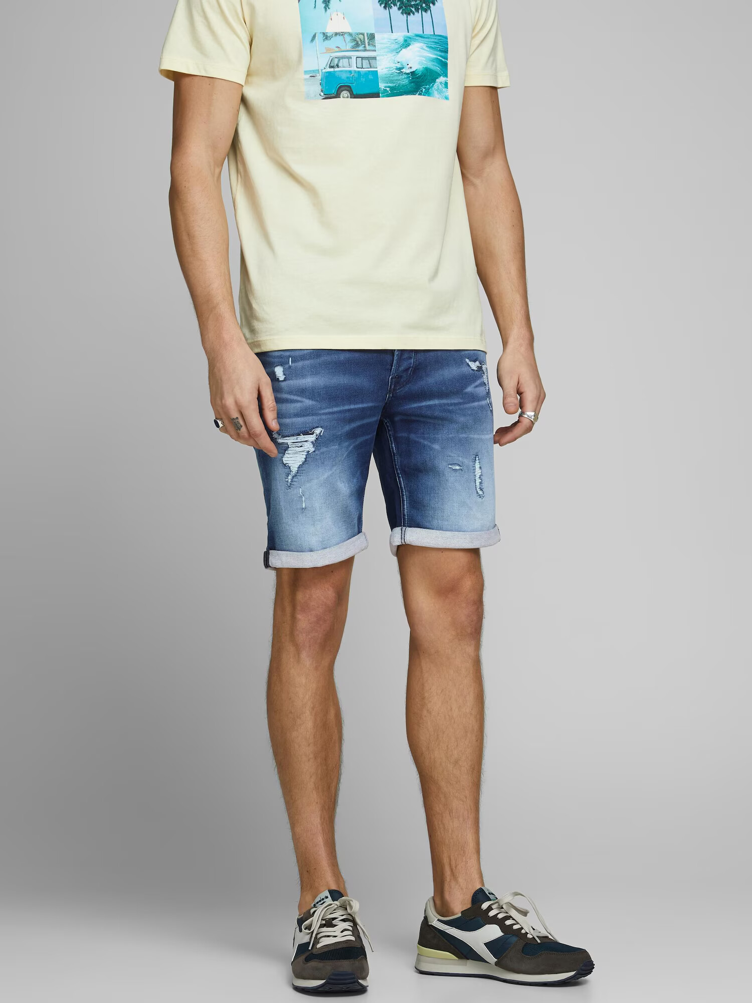 JACK & JONES Jeans 'Irick' albastru - Pled.ro