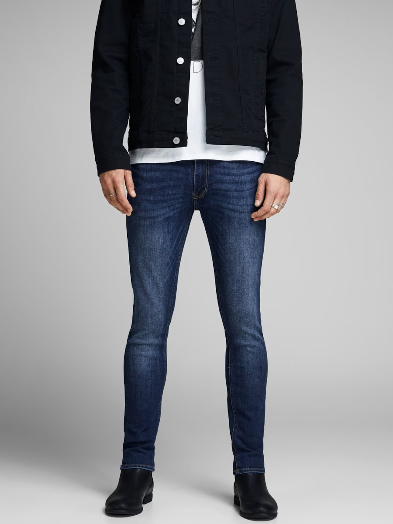 JACK & JONES Jeans 'Liam' albastru denim - Pled.ro