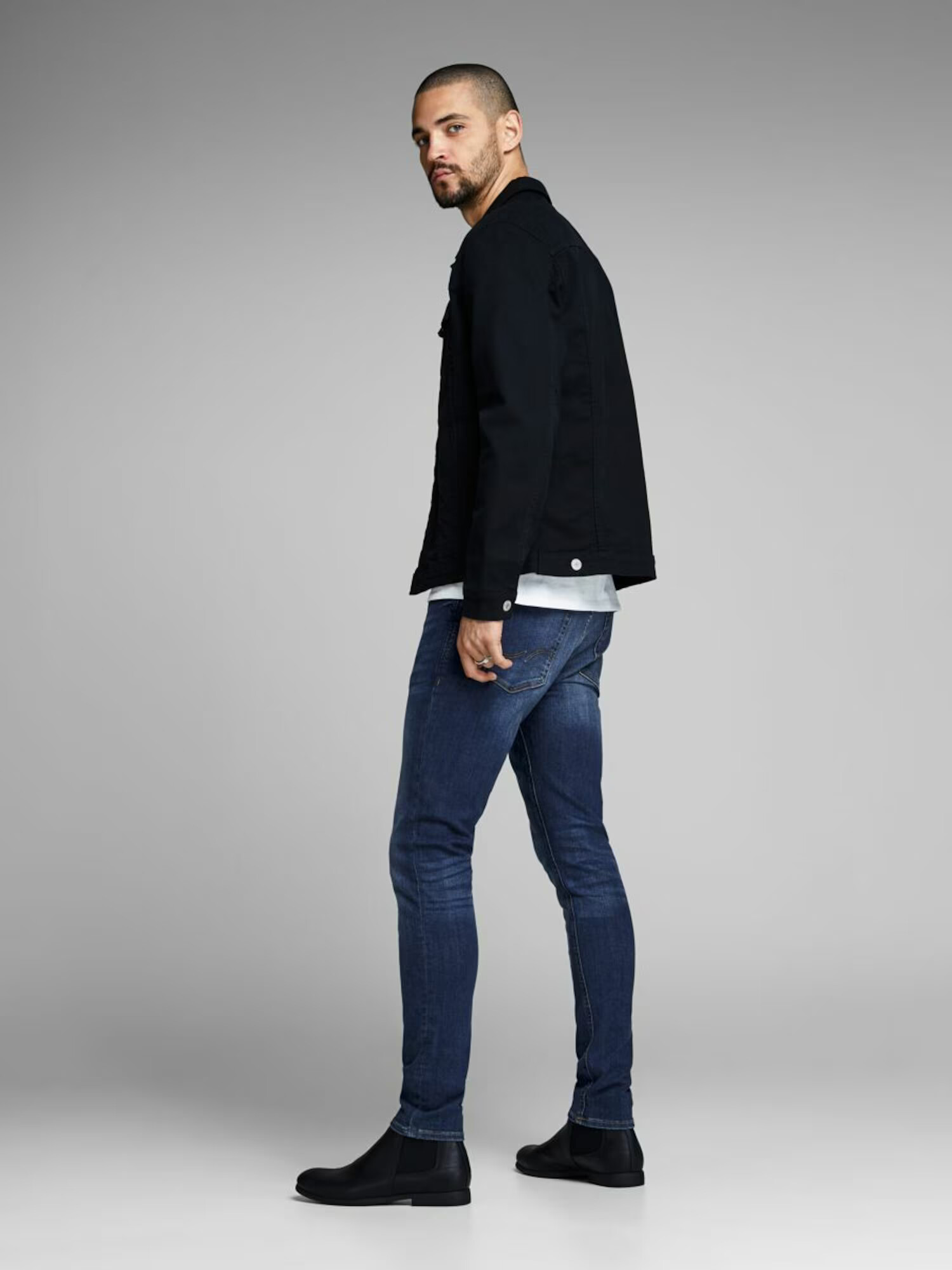 JACK & JONES Jeans 'Liam' albastru denim - Pled.ro