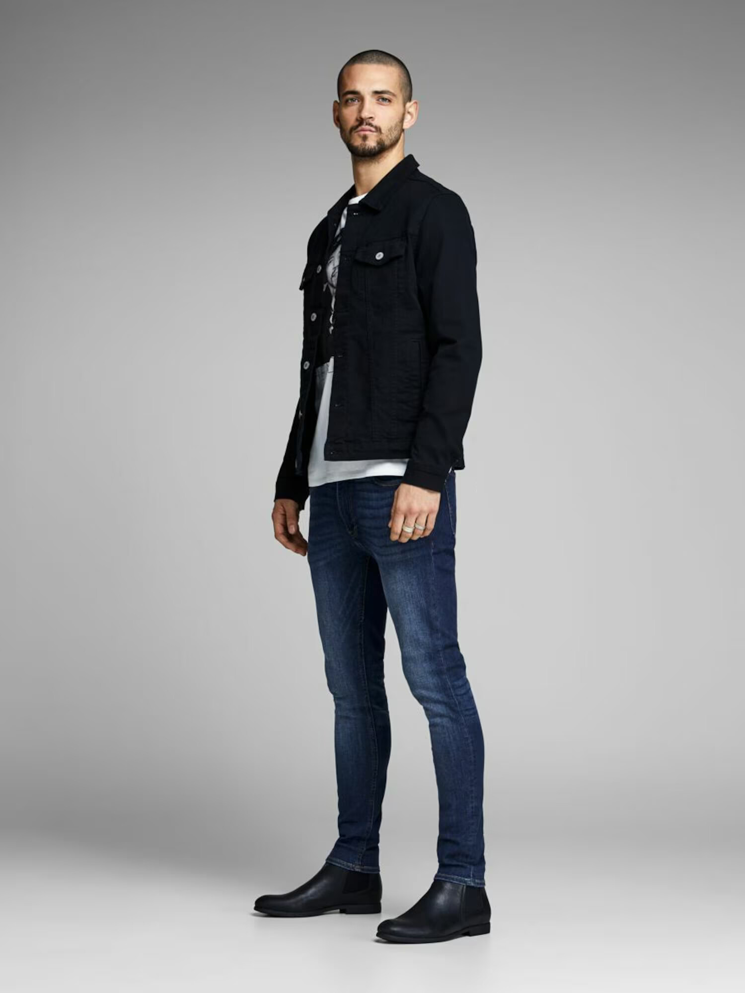 JACK & JONES Jeans 'Liam' albastru denim - Pled.ro