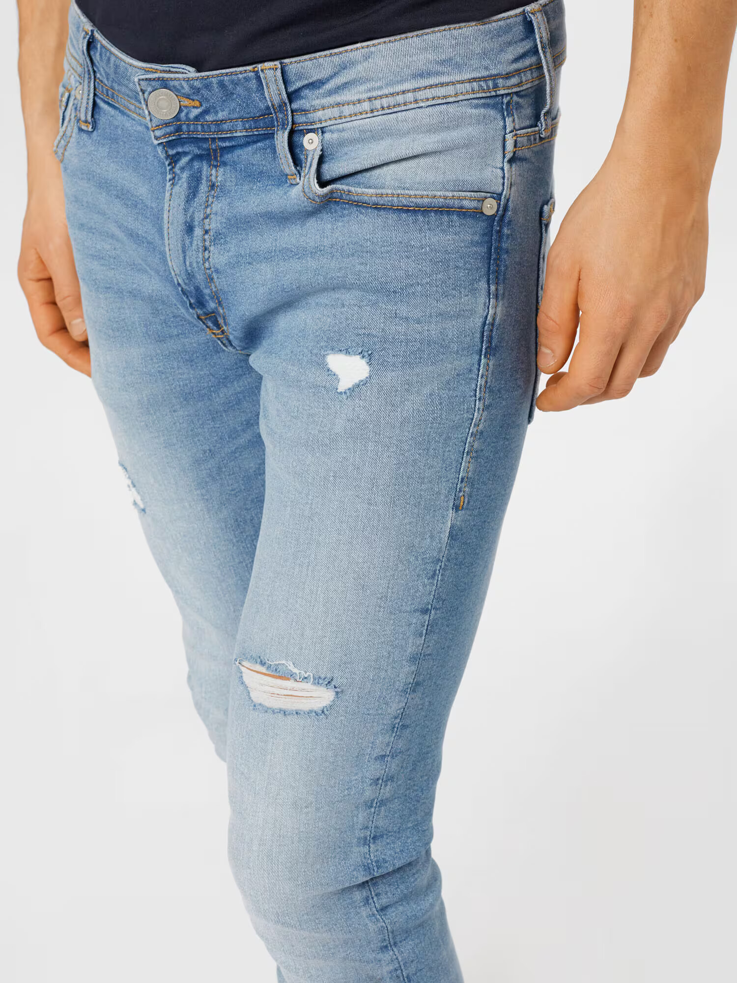 JACK & JONES Jeans 'Liam' albastru deschis - Pled.ro