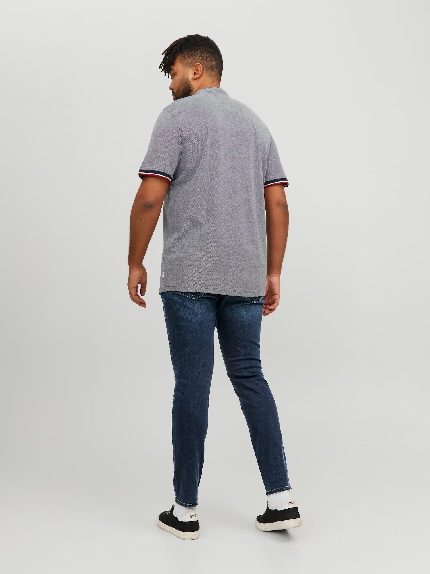 Jack & Jones Plus Jeans 'Liam' albastru închis - Pled.ro