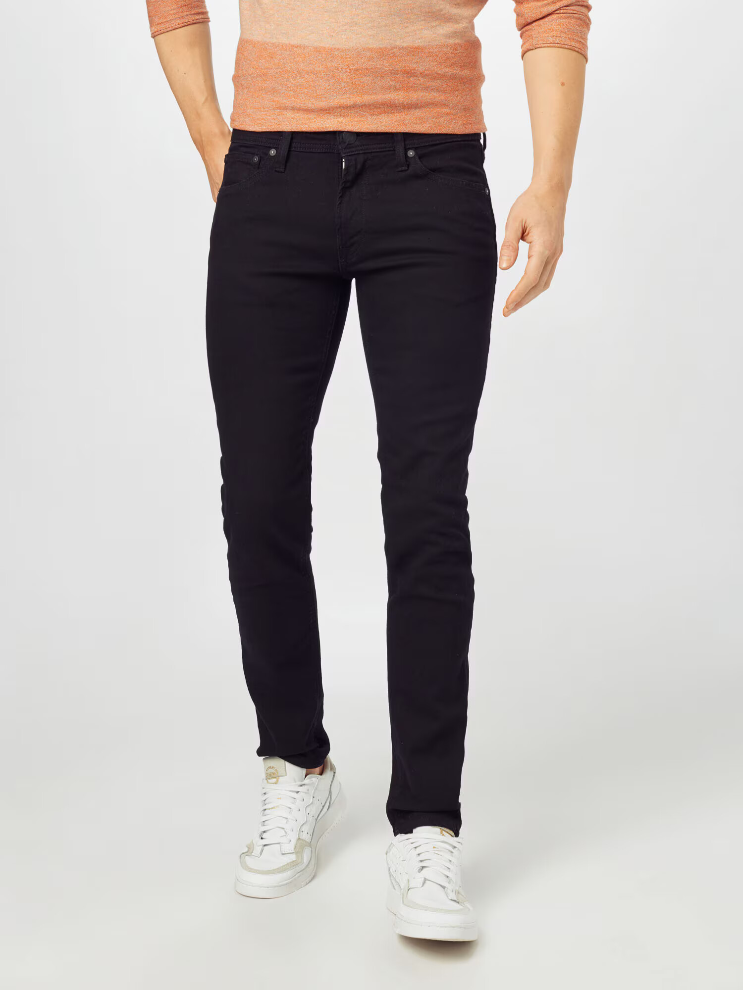 JACK & JONES Jeans 'Liam' negru denim - Pled.ro