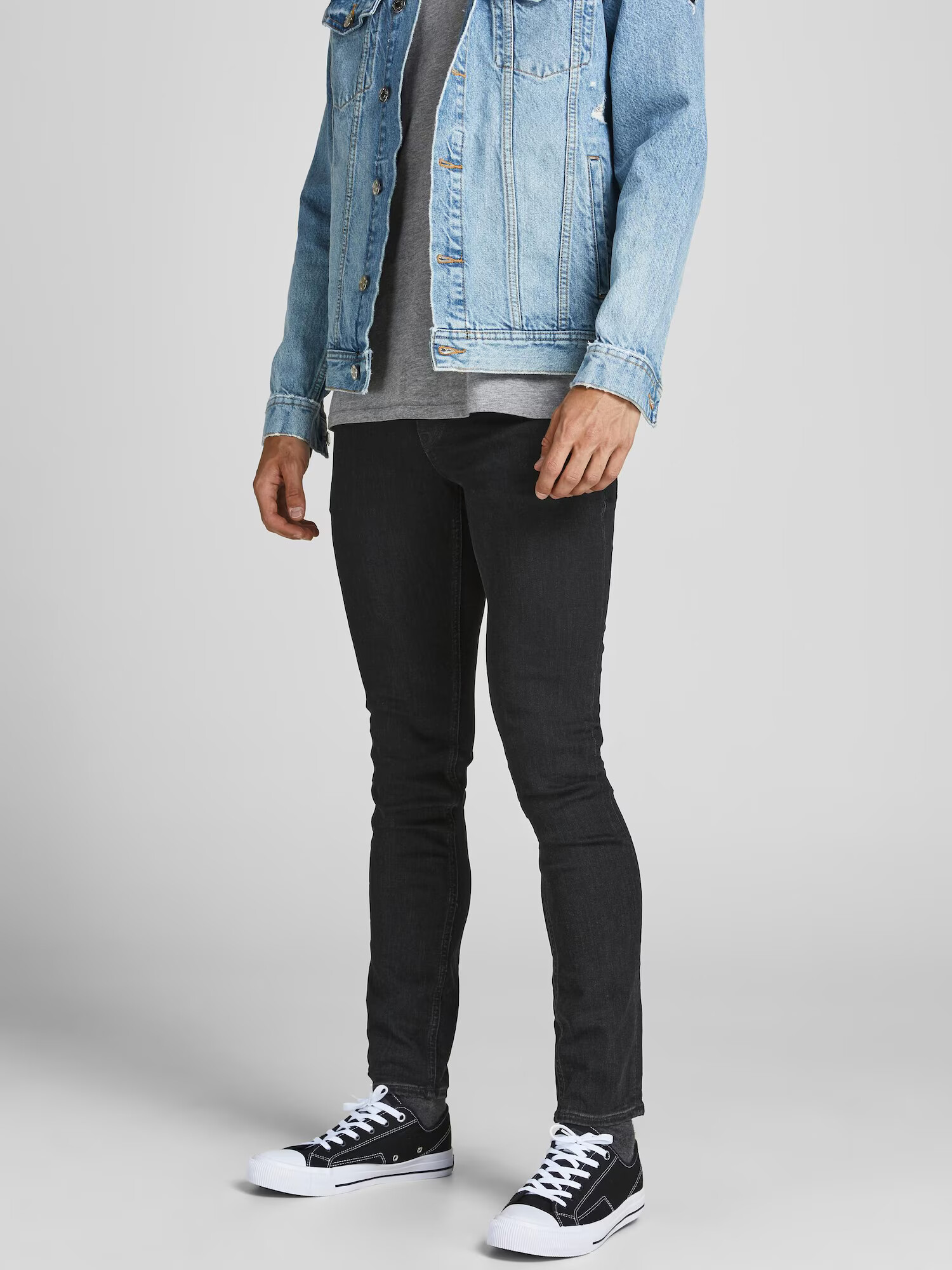 JACK & JONES Jeans 'Liam' negru denim - Pled.ro