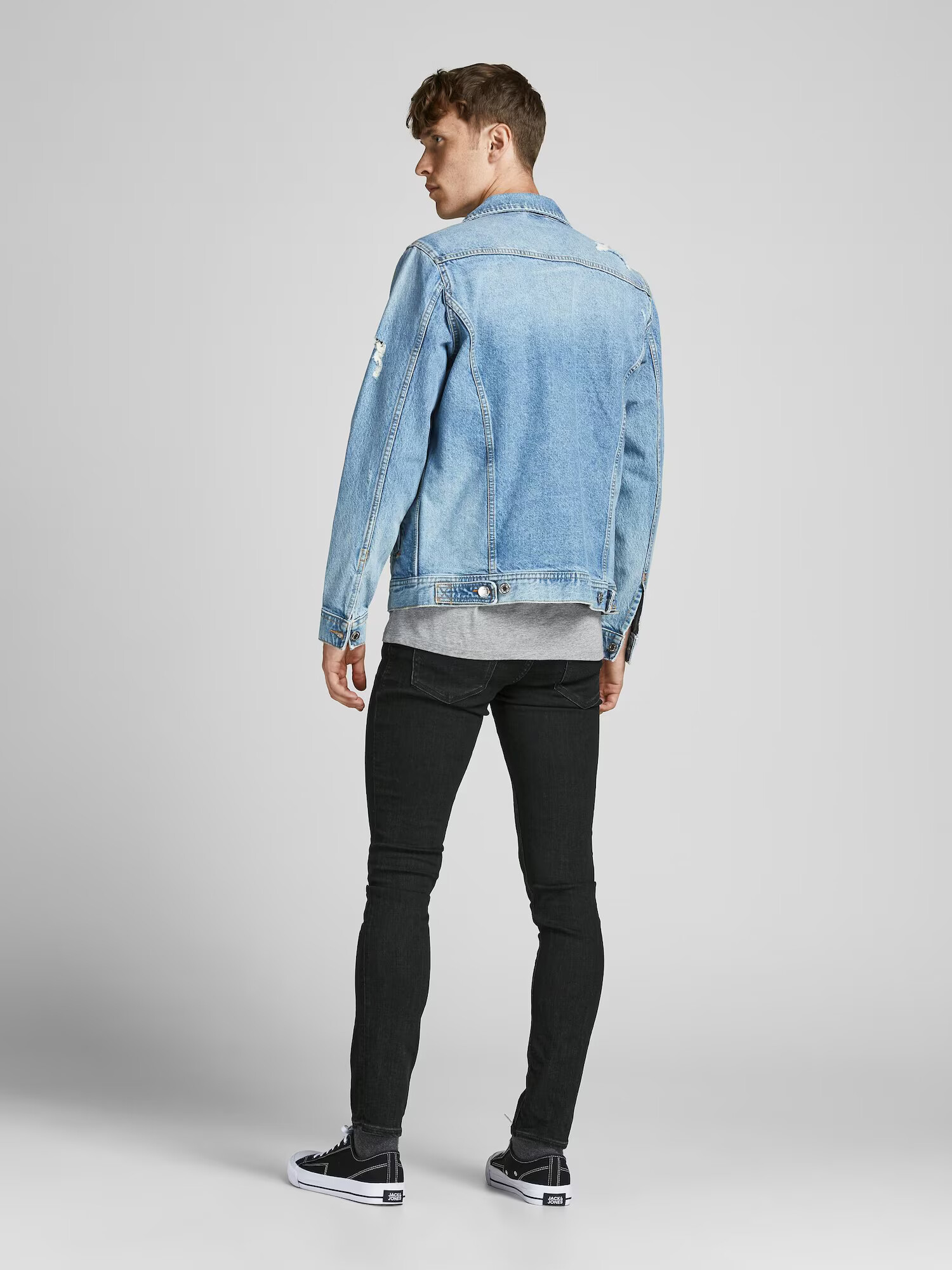 JACK & JONES Jeans 'Liam' negru denim - Pled.ro