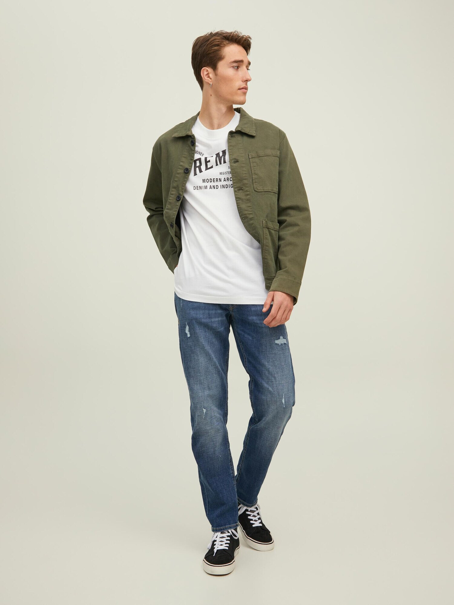 JACK & JONES Jeans 'Mike' albastru denim - Pled.ro