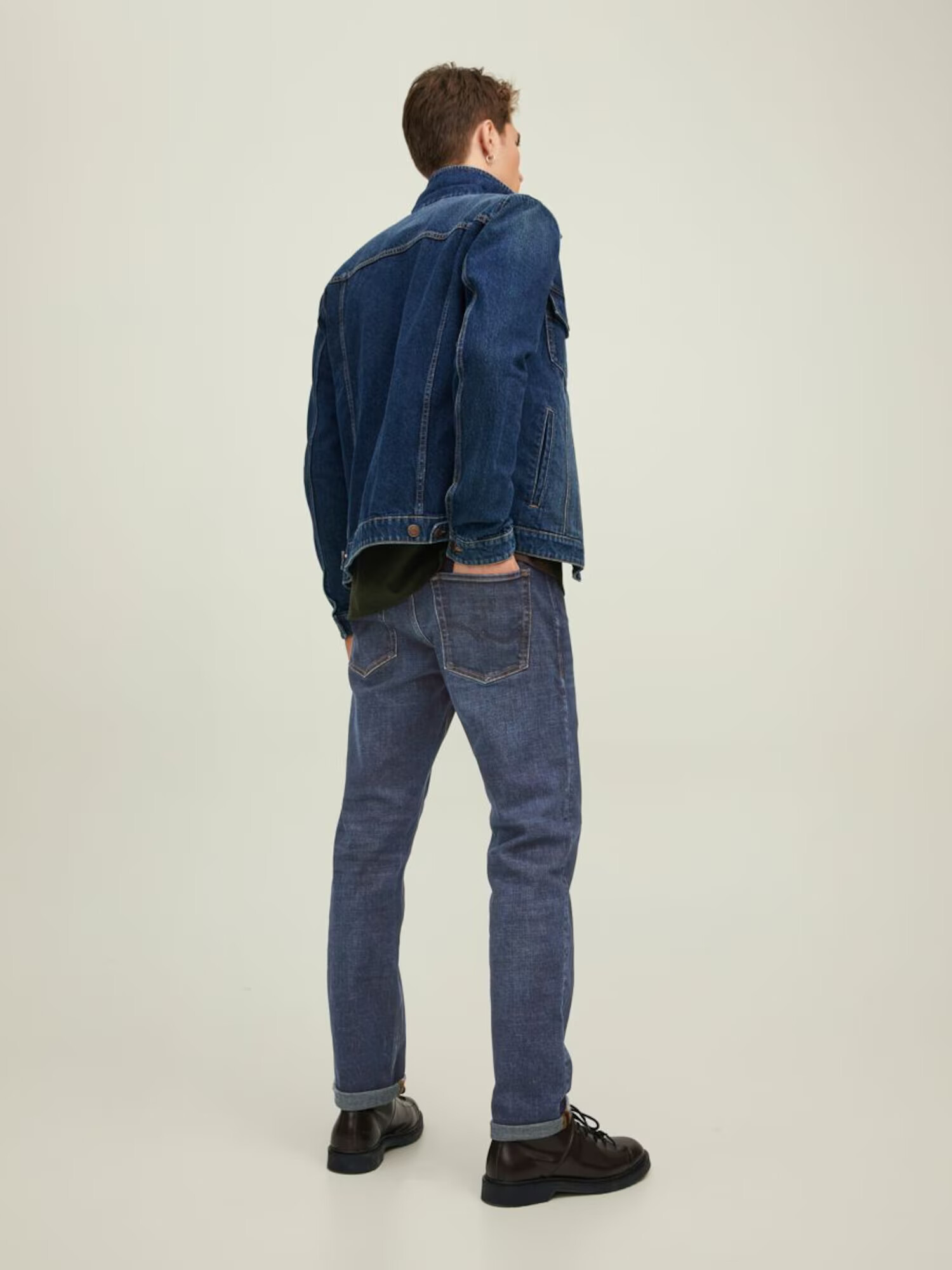 JACK & JONES Jeans 'Mike' albastru denim - Pled.ro