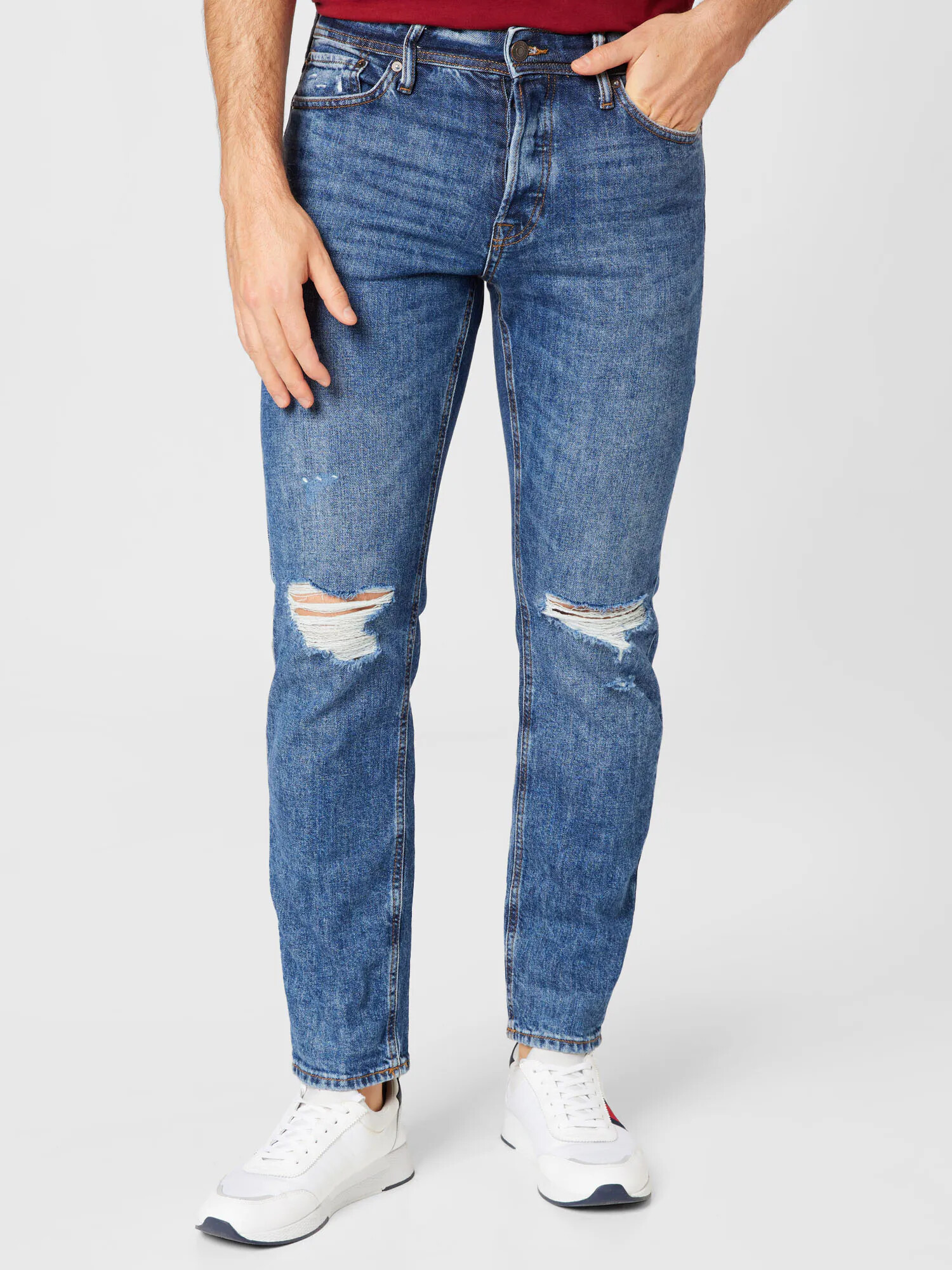 JACK & JONES Jeans 'MIKE' albastru denim - Pled.ro