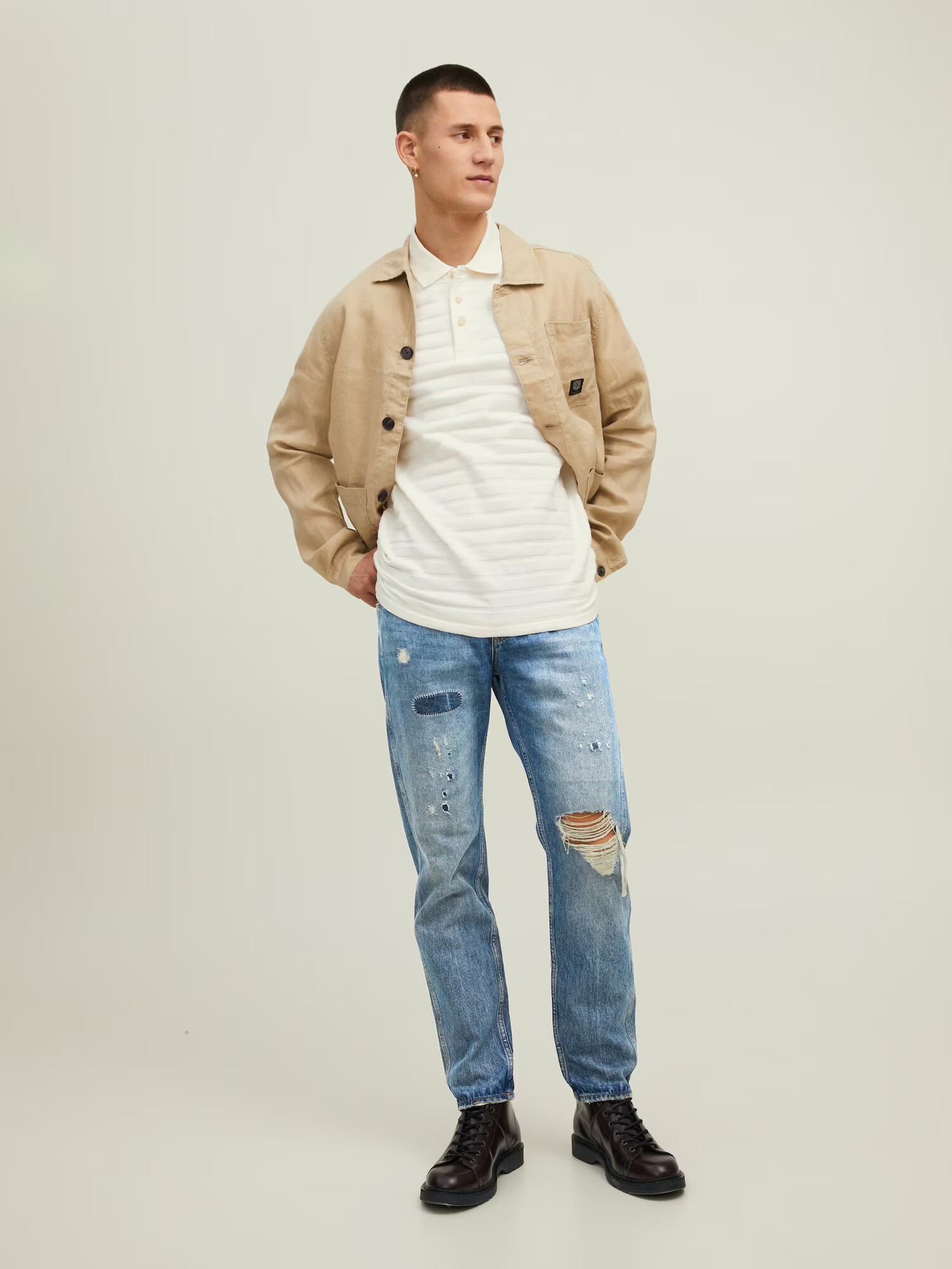 JACK & JONES Jeans 'MIKE' albastru denim - Pled.ro