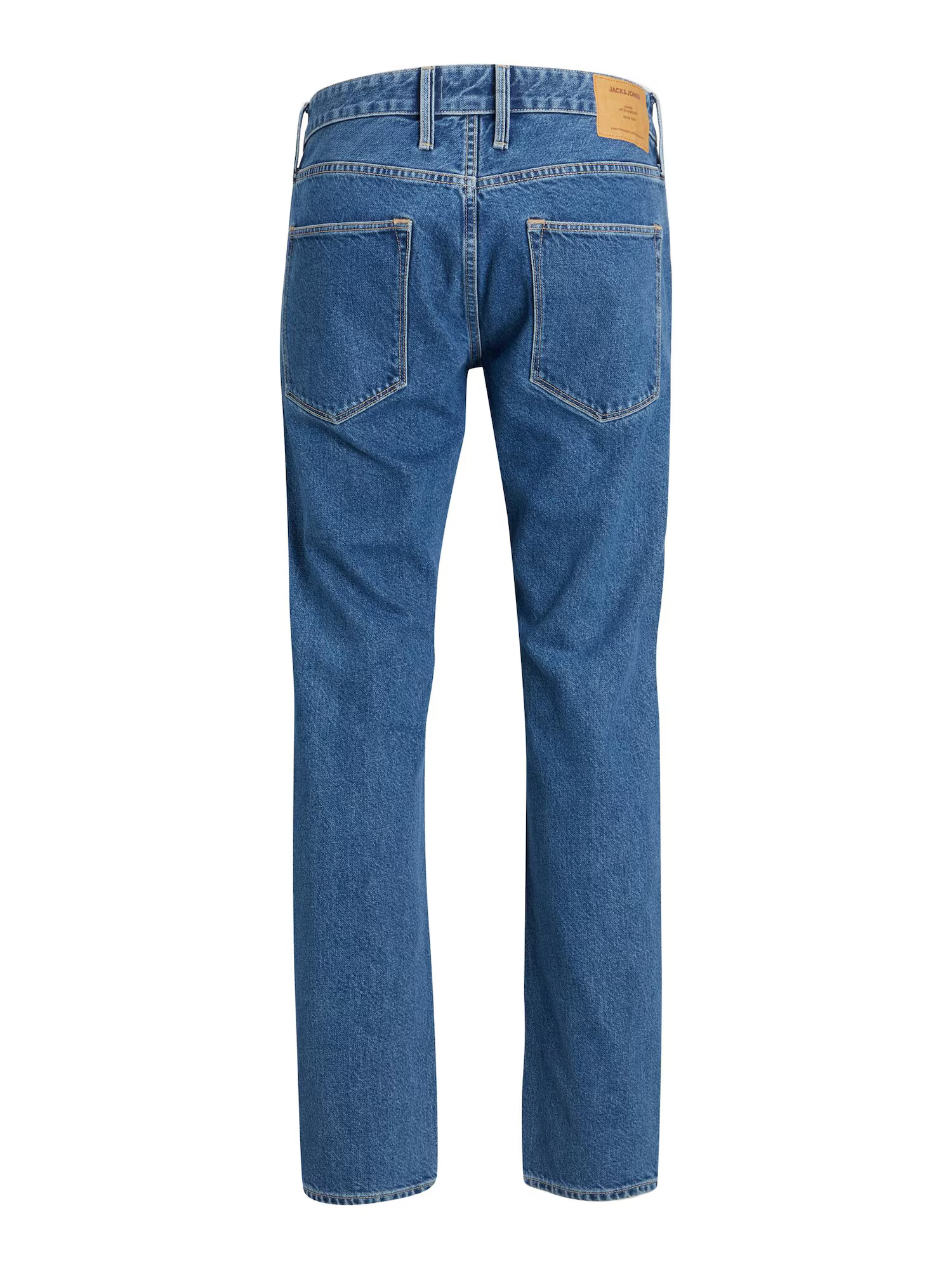 JACK & JONES Jeans 'MIKE' albastru denim / maro pueblo - Pled.ro