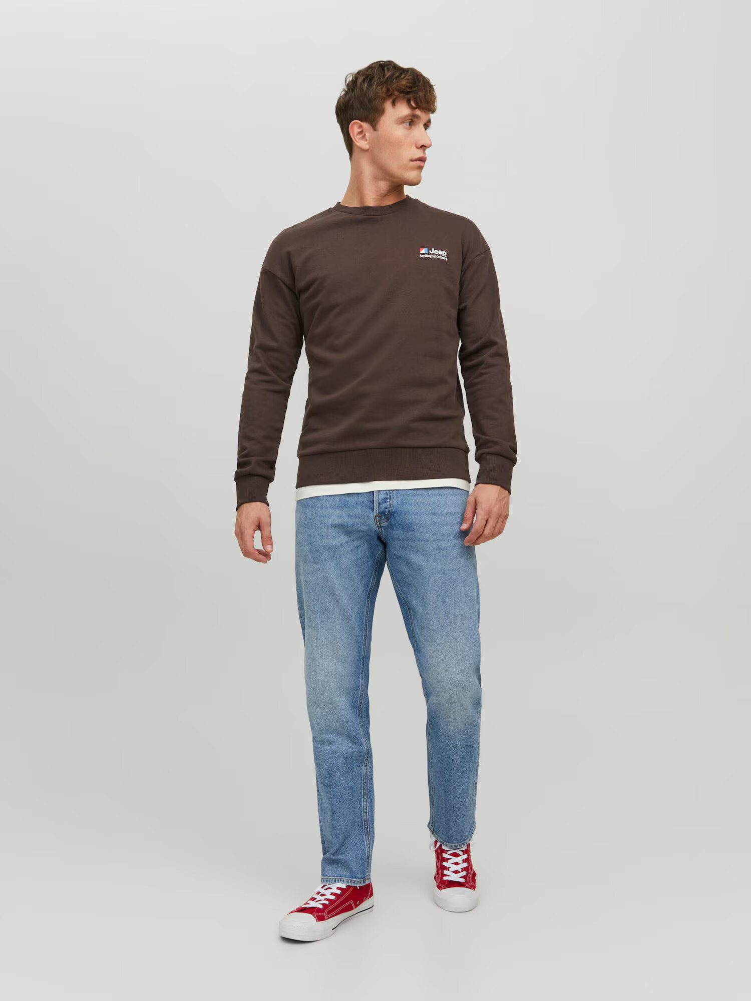 JACK & JONES Jeans 'MIKE' albastru deschis - Pled.ro