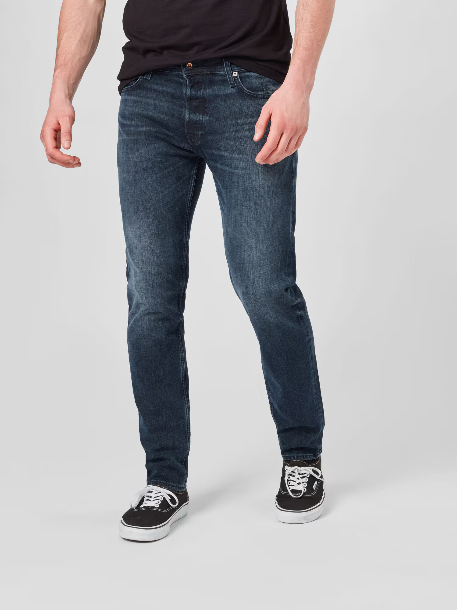 JACK & JONES Jeans 'Mike' albastru închis - Pled.ro