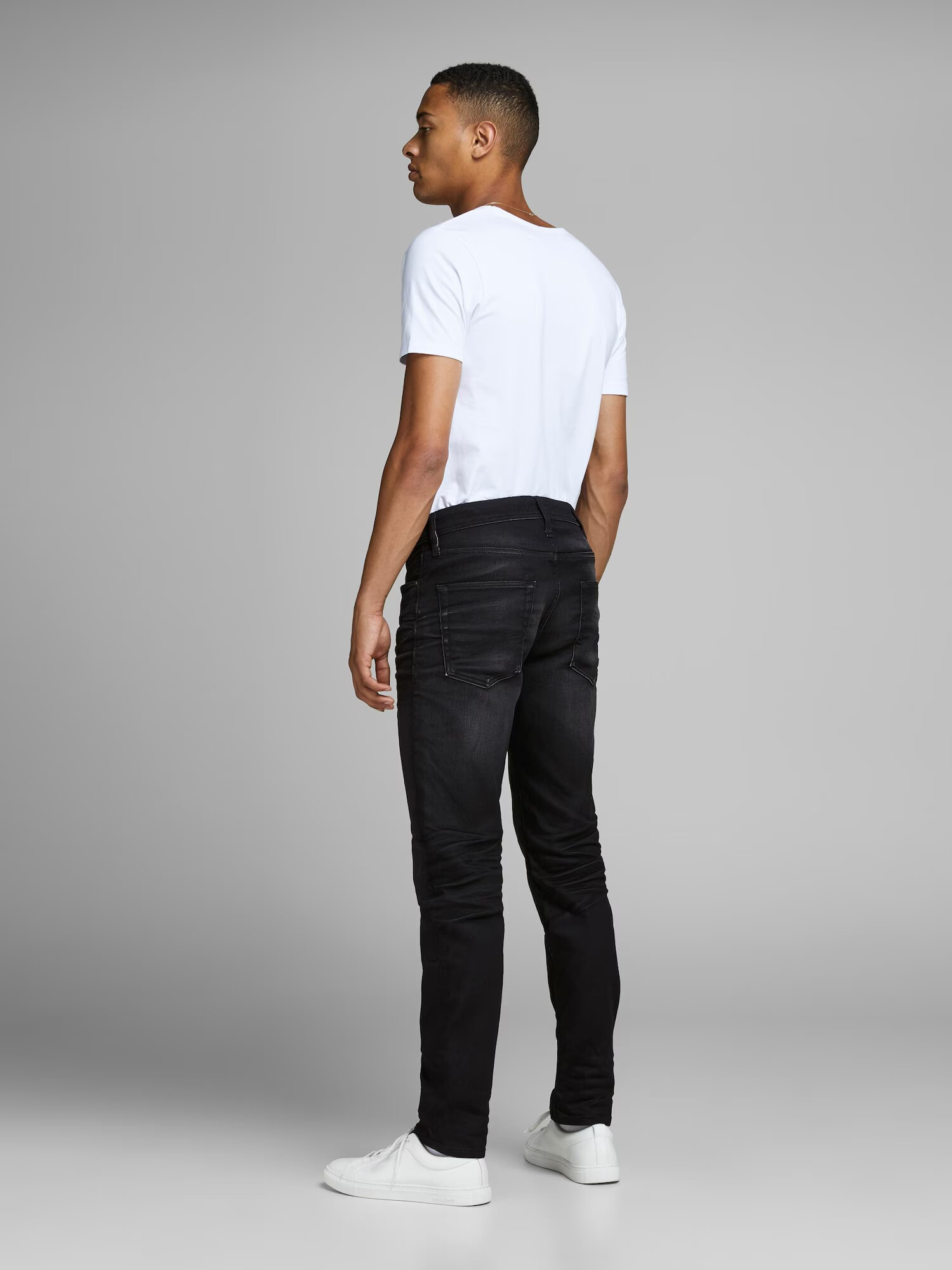 JACK & JONES Jeans 'Mike' negru - Pled.ro