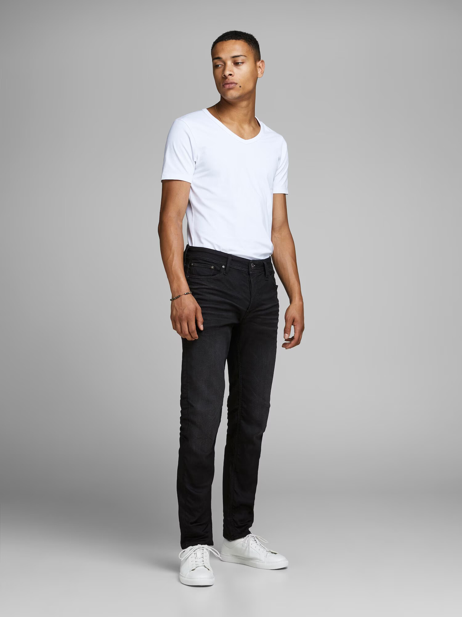 JACK & JONES Jeans 'Mike' negru - Pled.ro