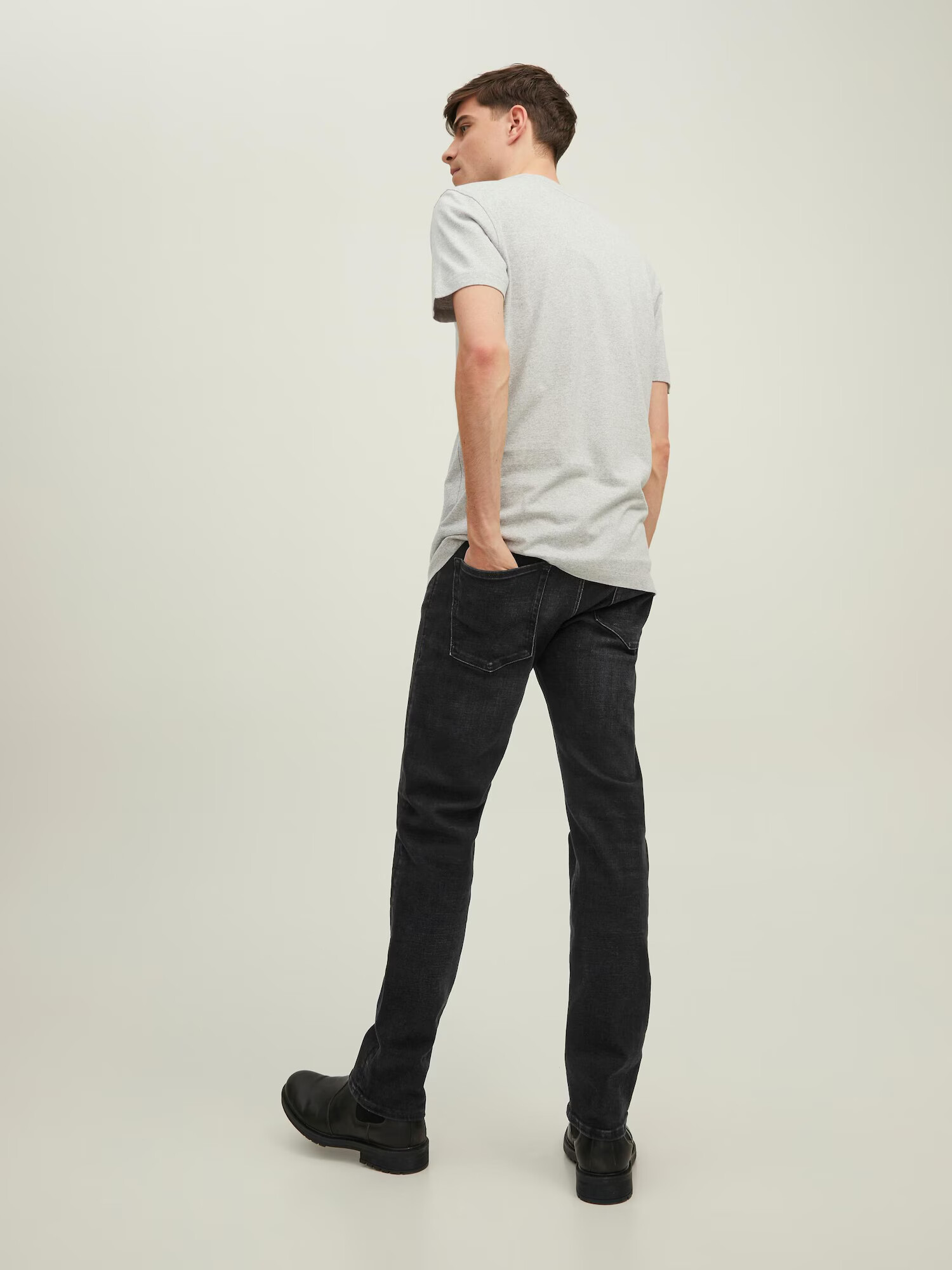 JACK & JONES Jeans 'Mike' negru denim - Pled.ro