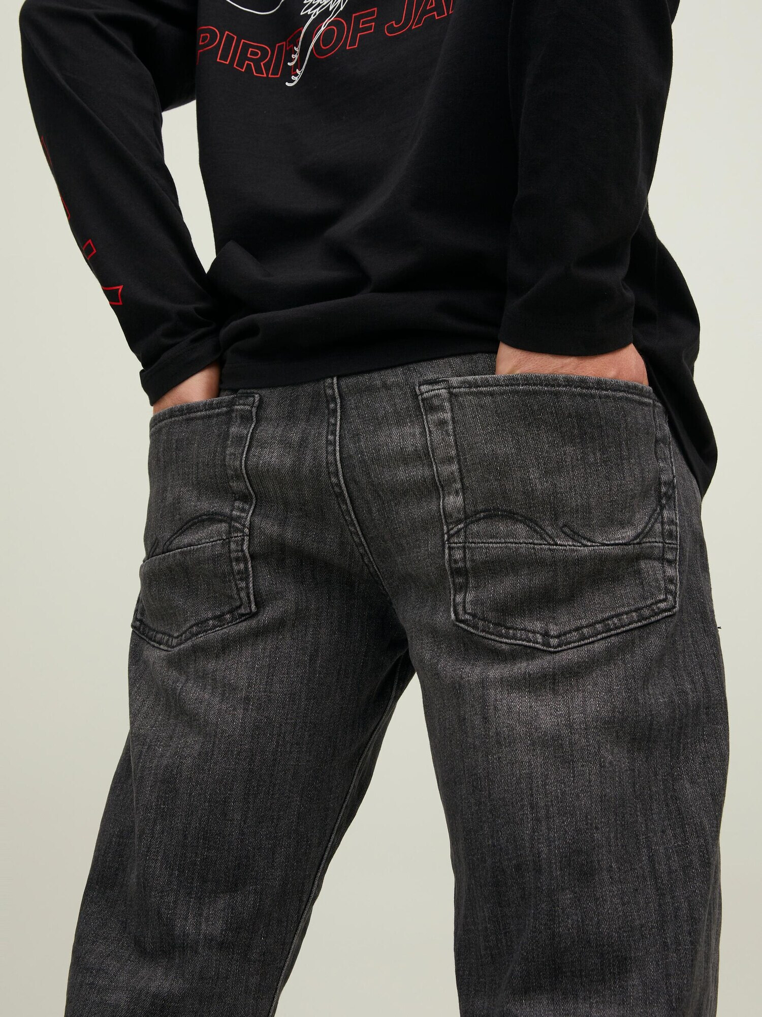 JACK & JONES Jeans 'Mike' negru denim - Pled.ro