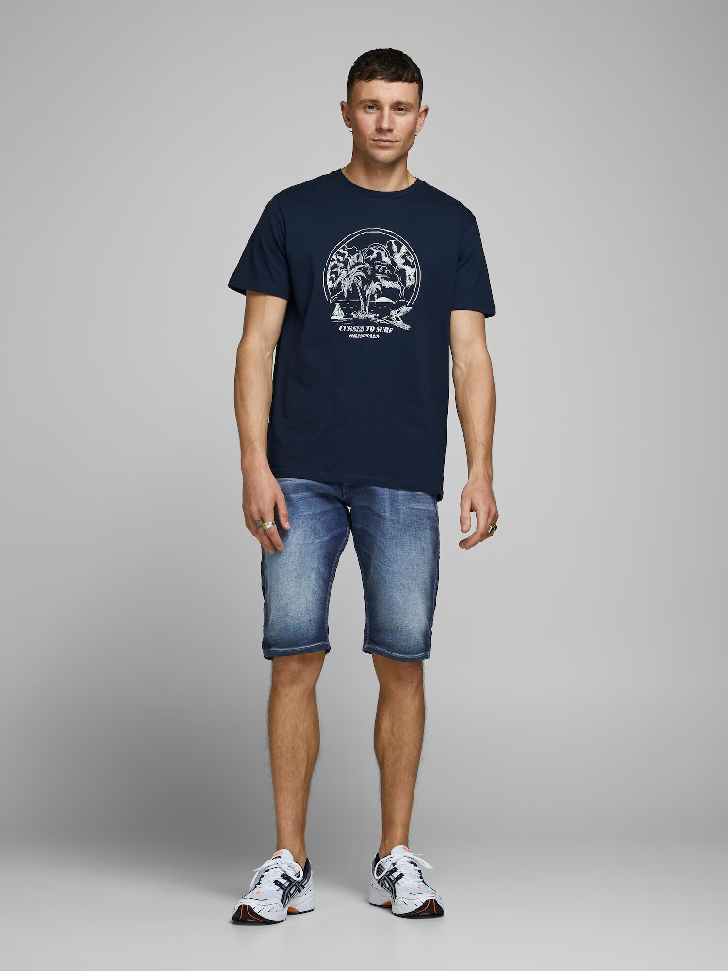 JACK & JONES Jeans 'Rex' albastru denim - Pled.ro