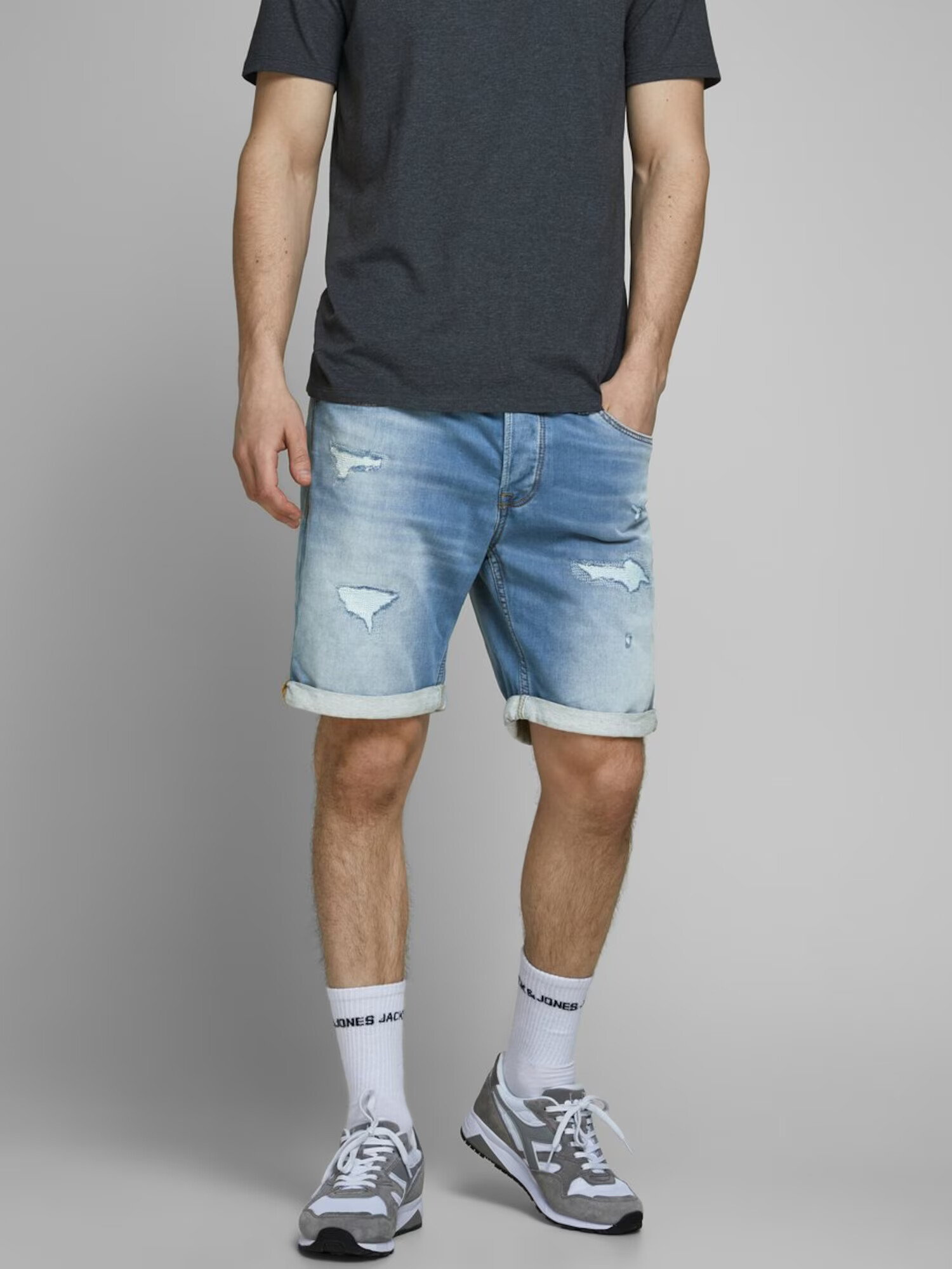 JACK & JONES Jeans 'Rick' albastru denim - Pled.ro