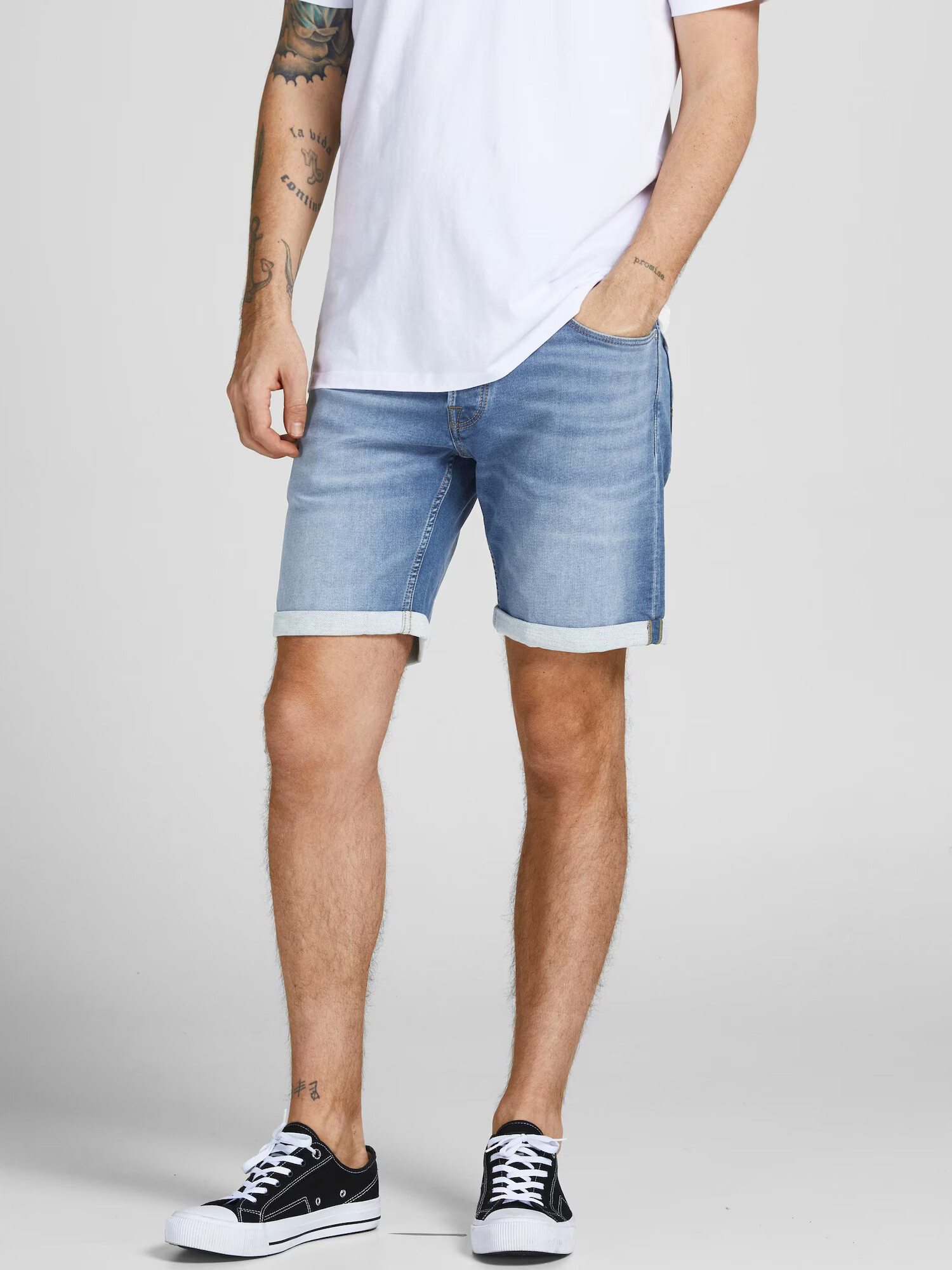 JACK & JONES Jeans 'Rick' albastru denim - Pled.ro