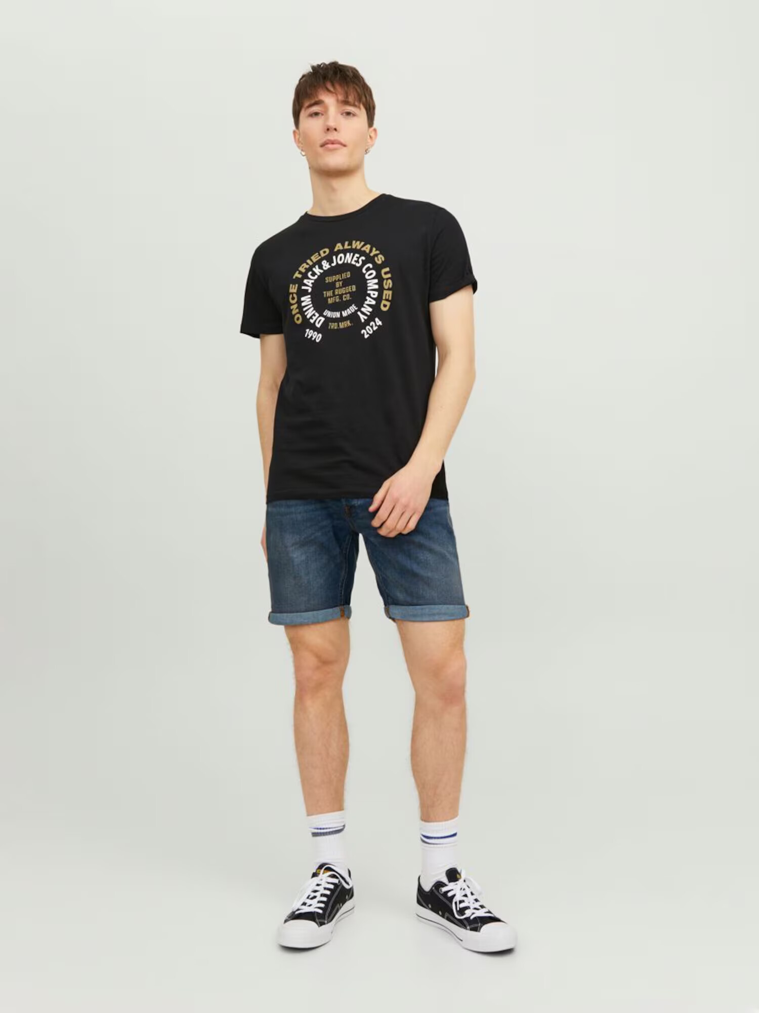 JACK & JONES Jeans 'Rick' albastru denim - Pled.ro