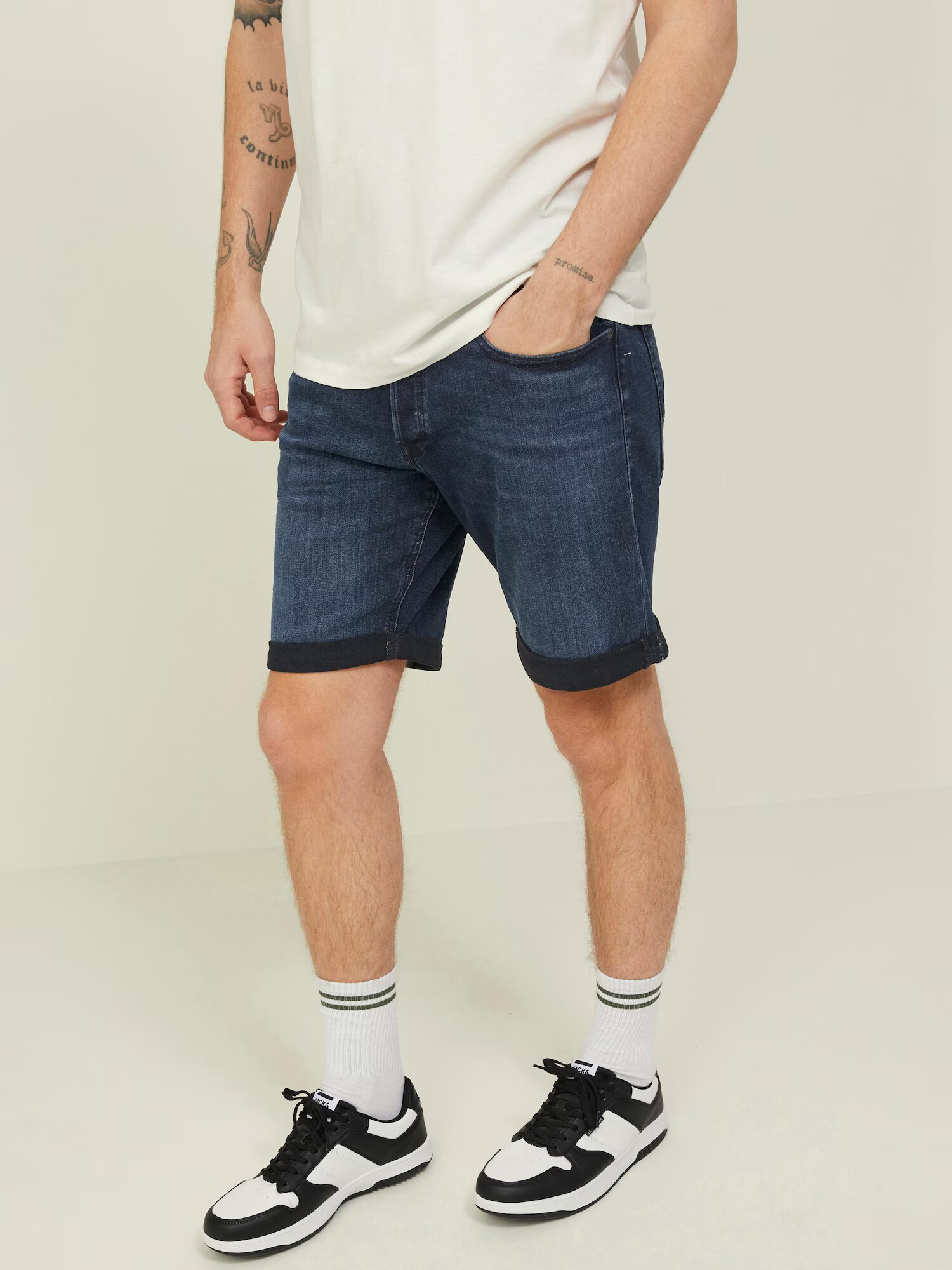 JACK & JONES Jeans 'Rick' albastru închis - Pled.ro