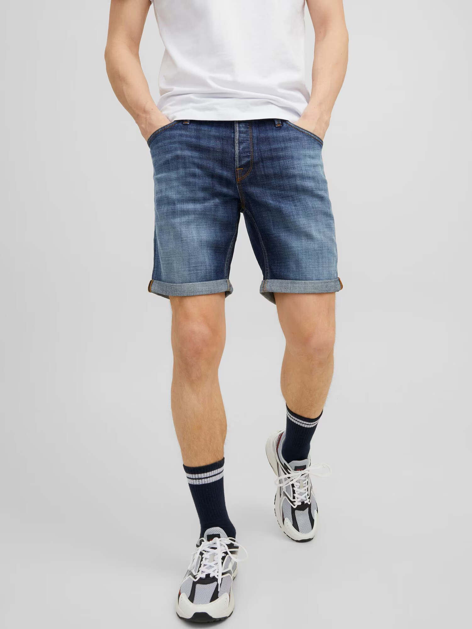 JACK & JONES Jeans 'Rick Fox' albastru denim - Pled.ro