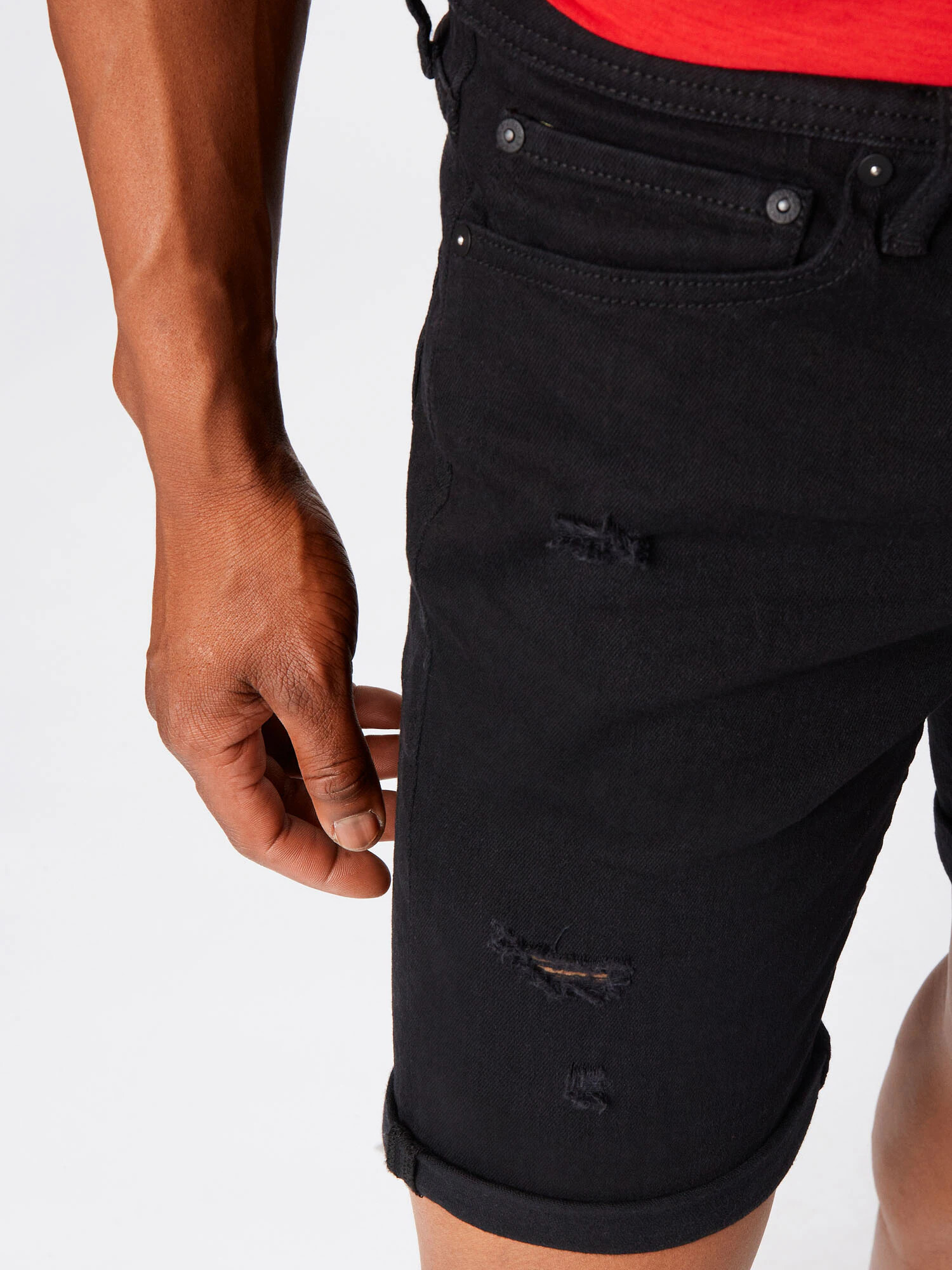 JACK & JONES Jeans 'Rick' negru - Pled.ro