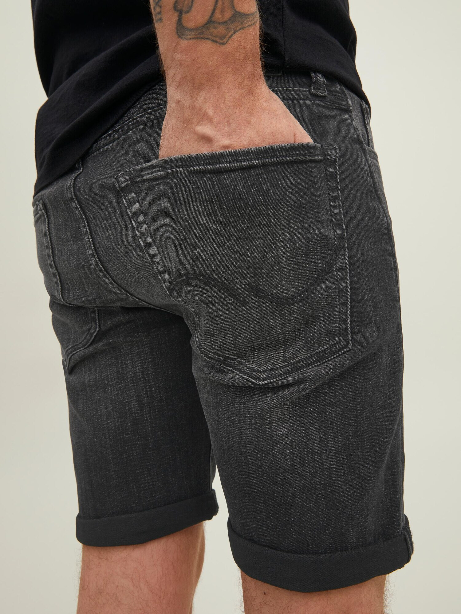 JACK & JONES Jeans 'RICK' negru denim - Pled.ro