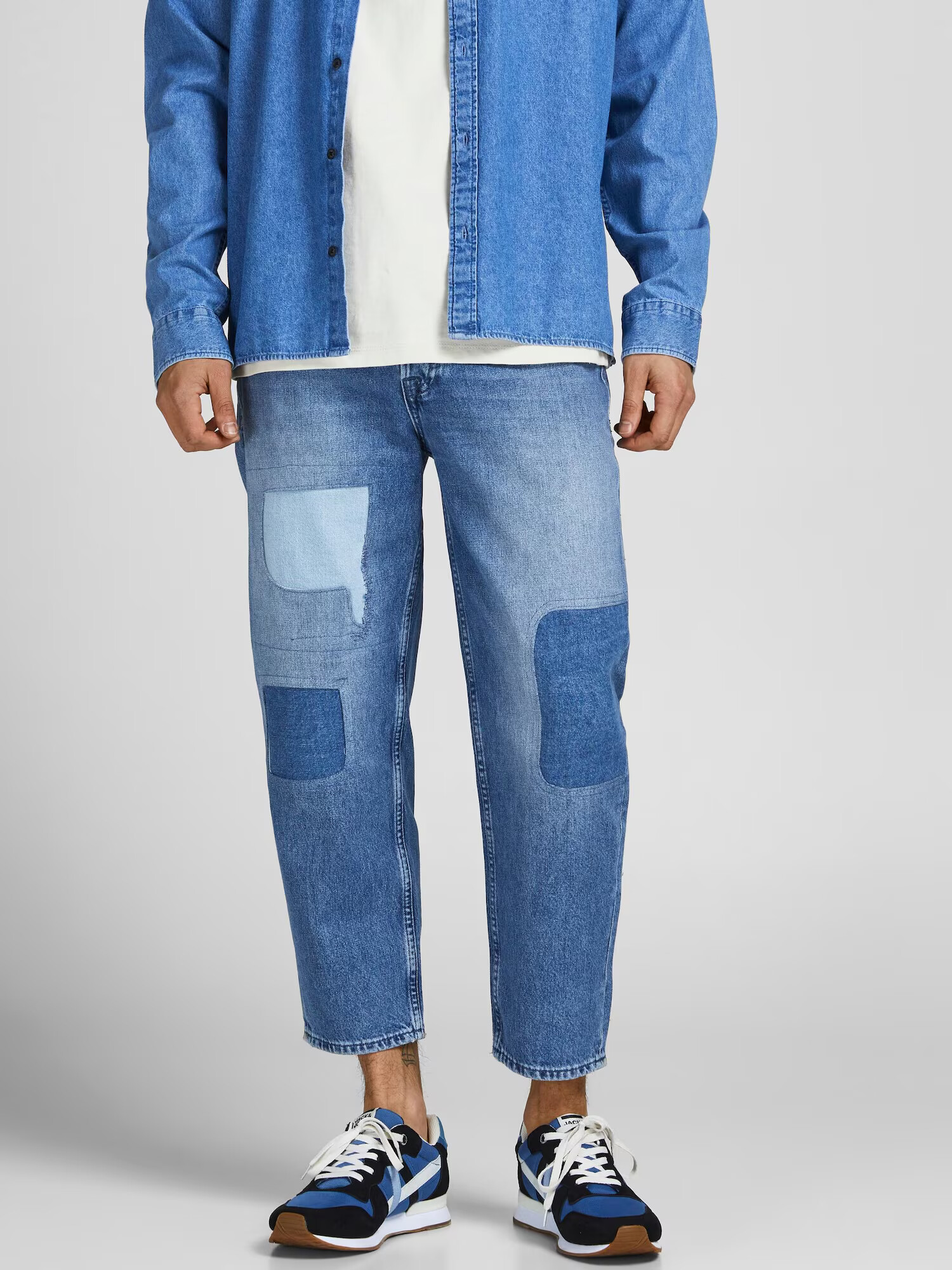 JACK & JONES Jeans 'ROB' albastru denim / albastru deschis - Pled.ro