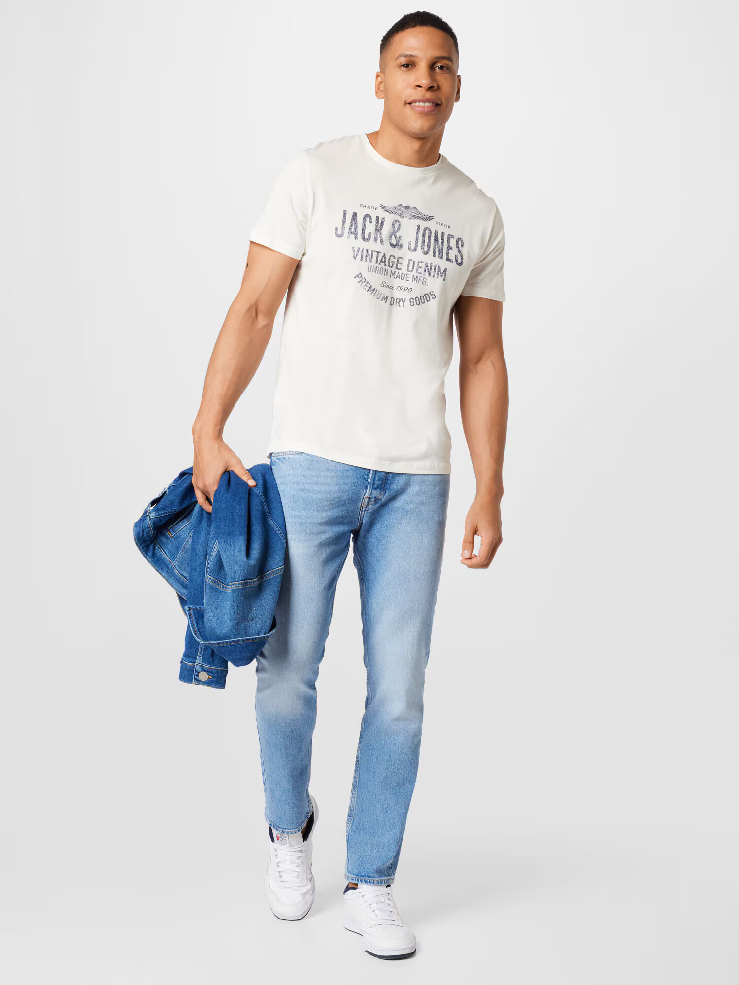 JACK & JONES Jeans 'Tim' albastru denim - Pled.ro