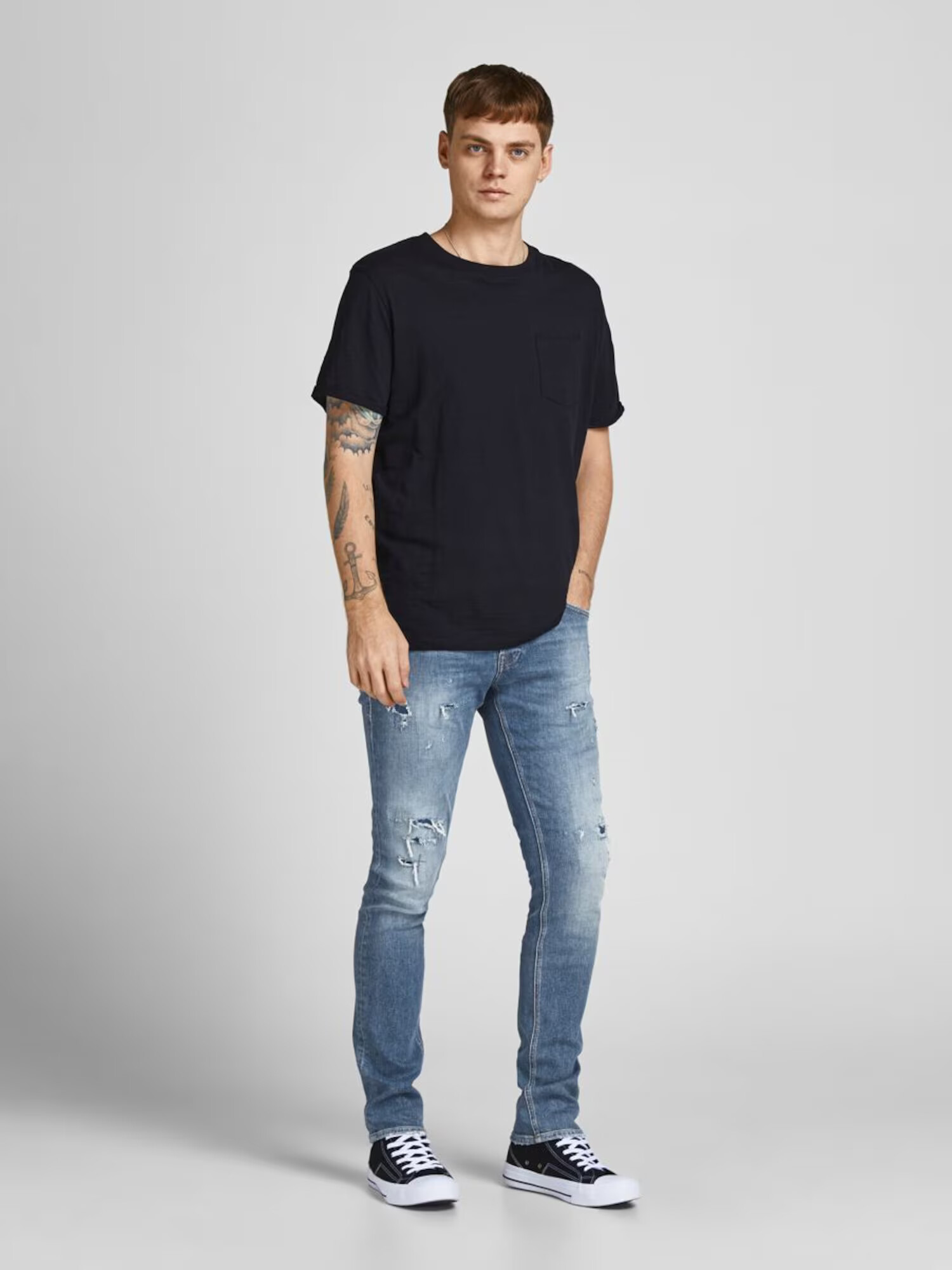 JACK & JONES Jeans 'Tim' albastru denim - Pled.ro