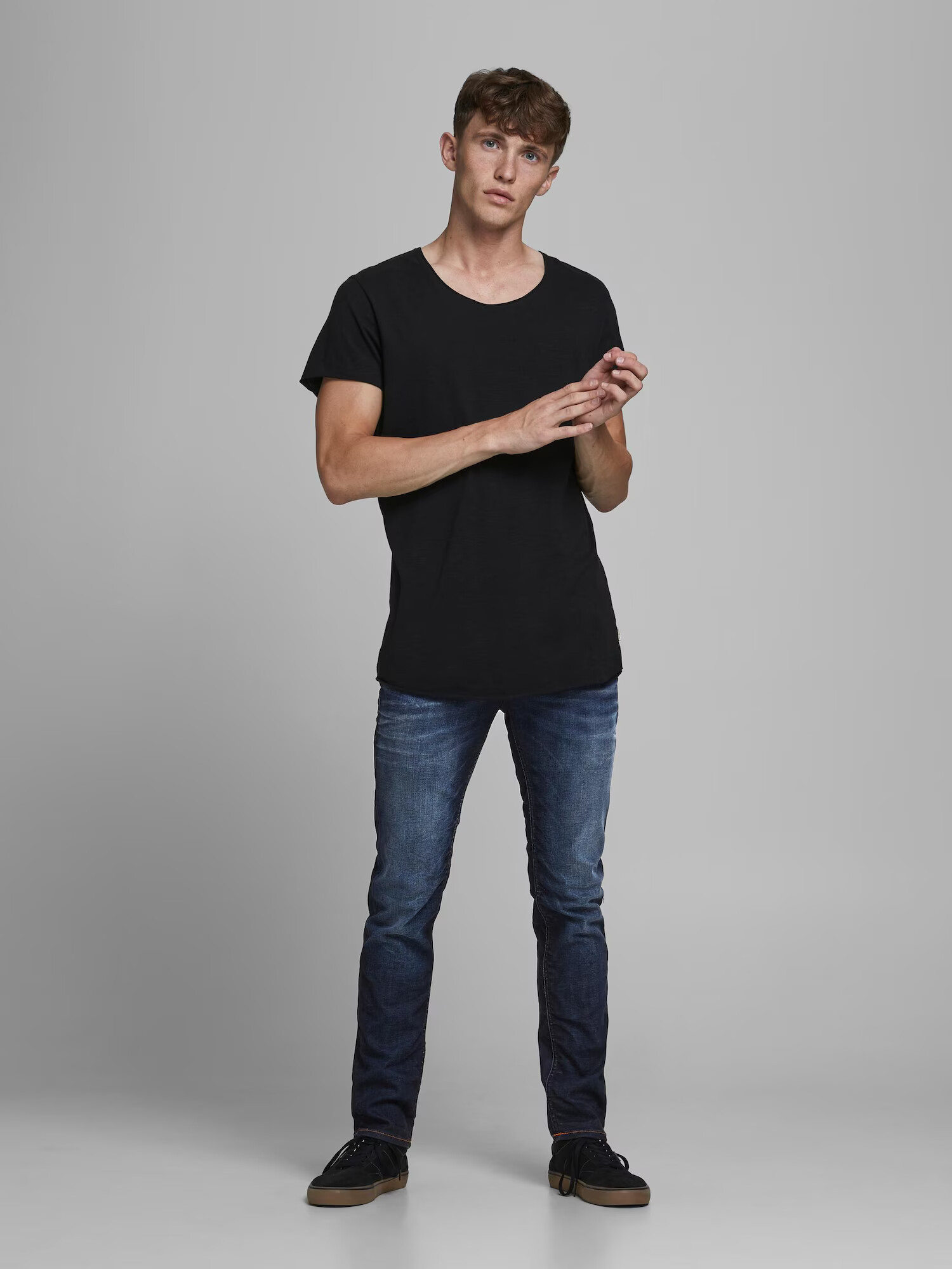 JACK & JONES Jeans 'Tim' albastru închis - Pled.ro