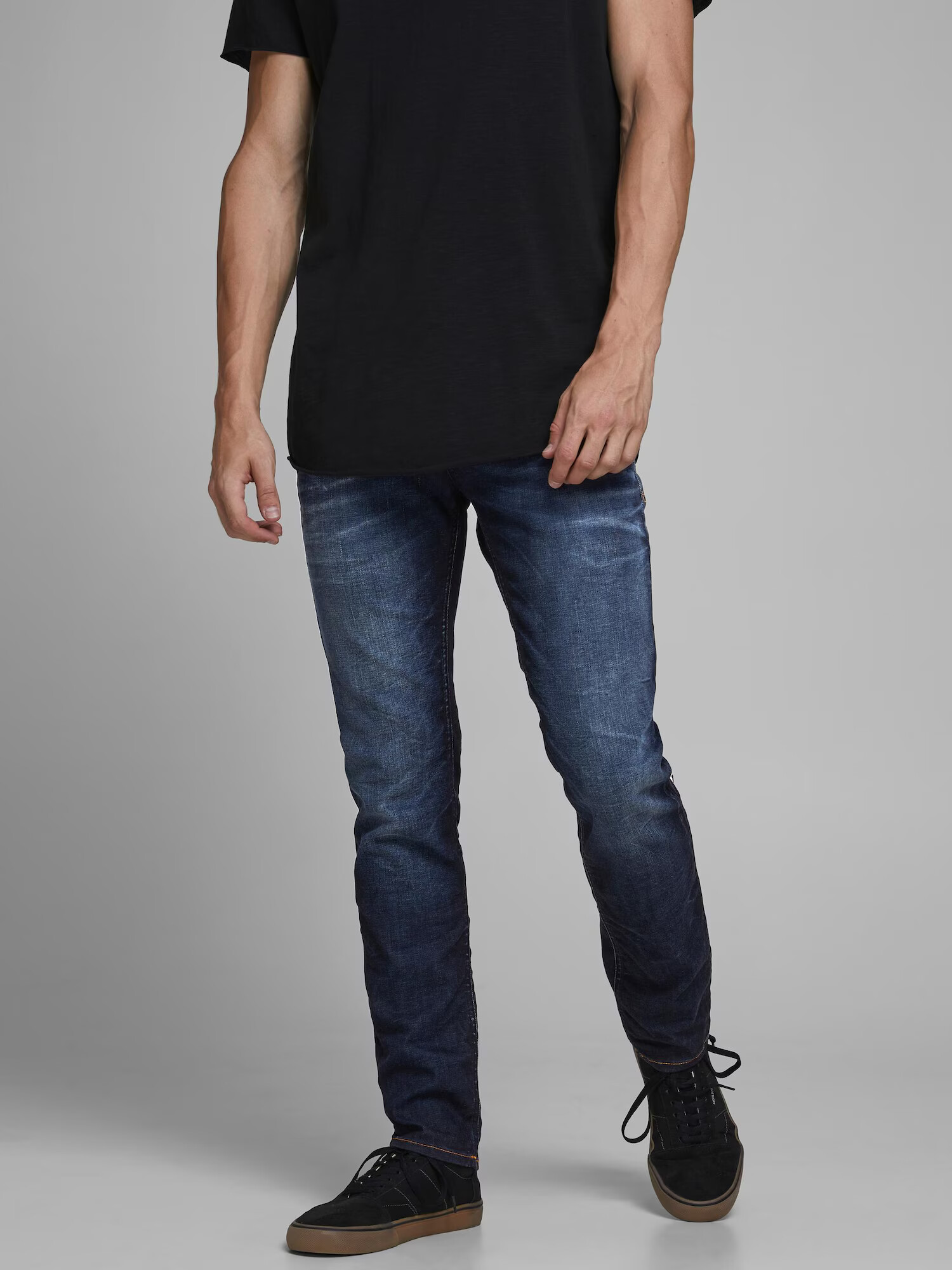 JACK & JONES Jeans 'Tim' albastru închis - Pled.ro