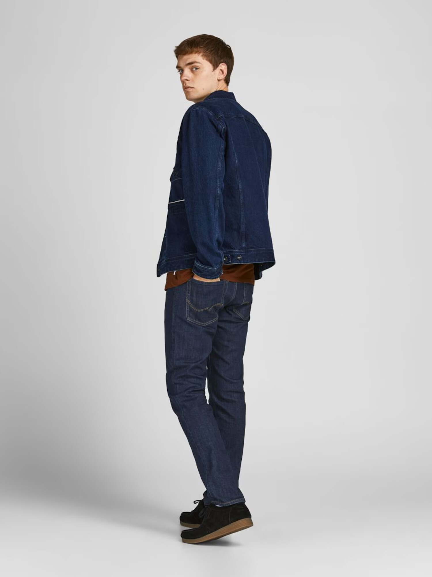 JACK & JONES Jeans 'Tim' albastru închis - Pled.ro