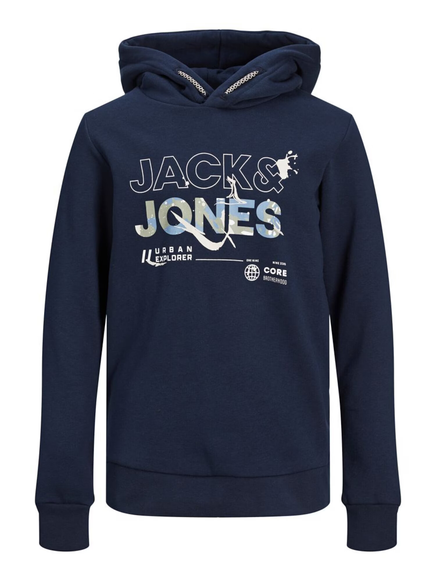 Jack & Jones Junior Bluză de molton albastru / albastru închis / verde / alb - Pled.ro