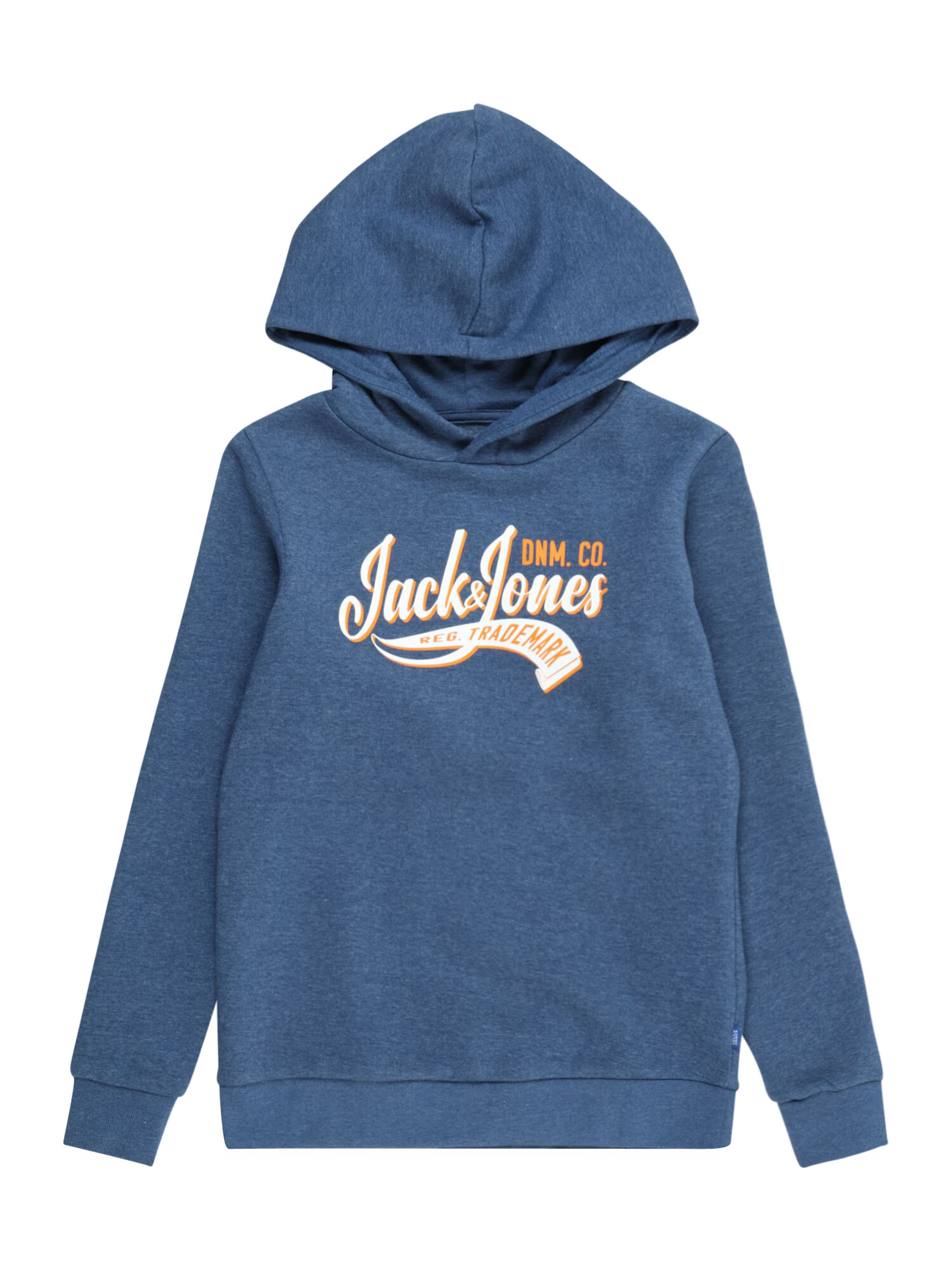 Jack & Jones Junior Bluză de molton albastru închis / portocaliu / alb - Pled.ro