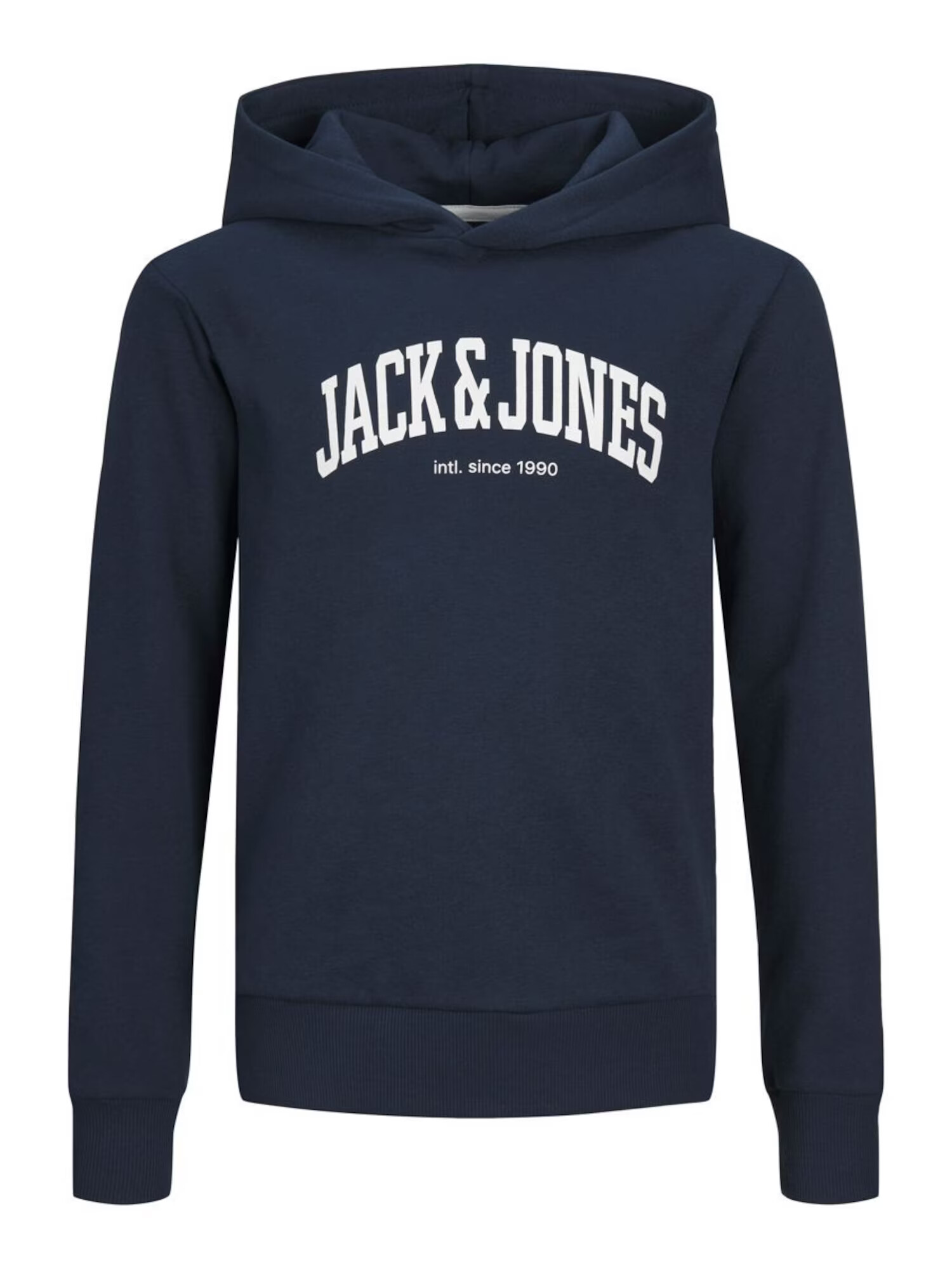 Jack & Jones Junior Bluză de molton 'JOSH' bleumarin / alb - Pled.ro