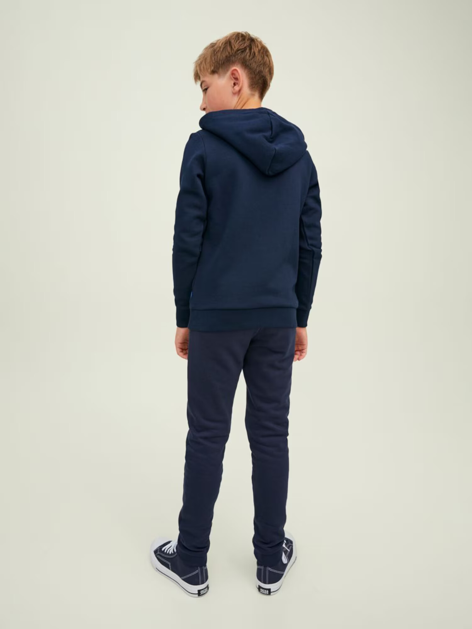 Jack & Jones Junior Bluză de molton bleumarin / roșu / alb - Pled.ro