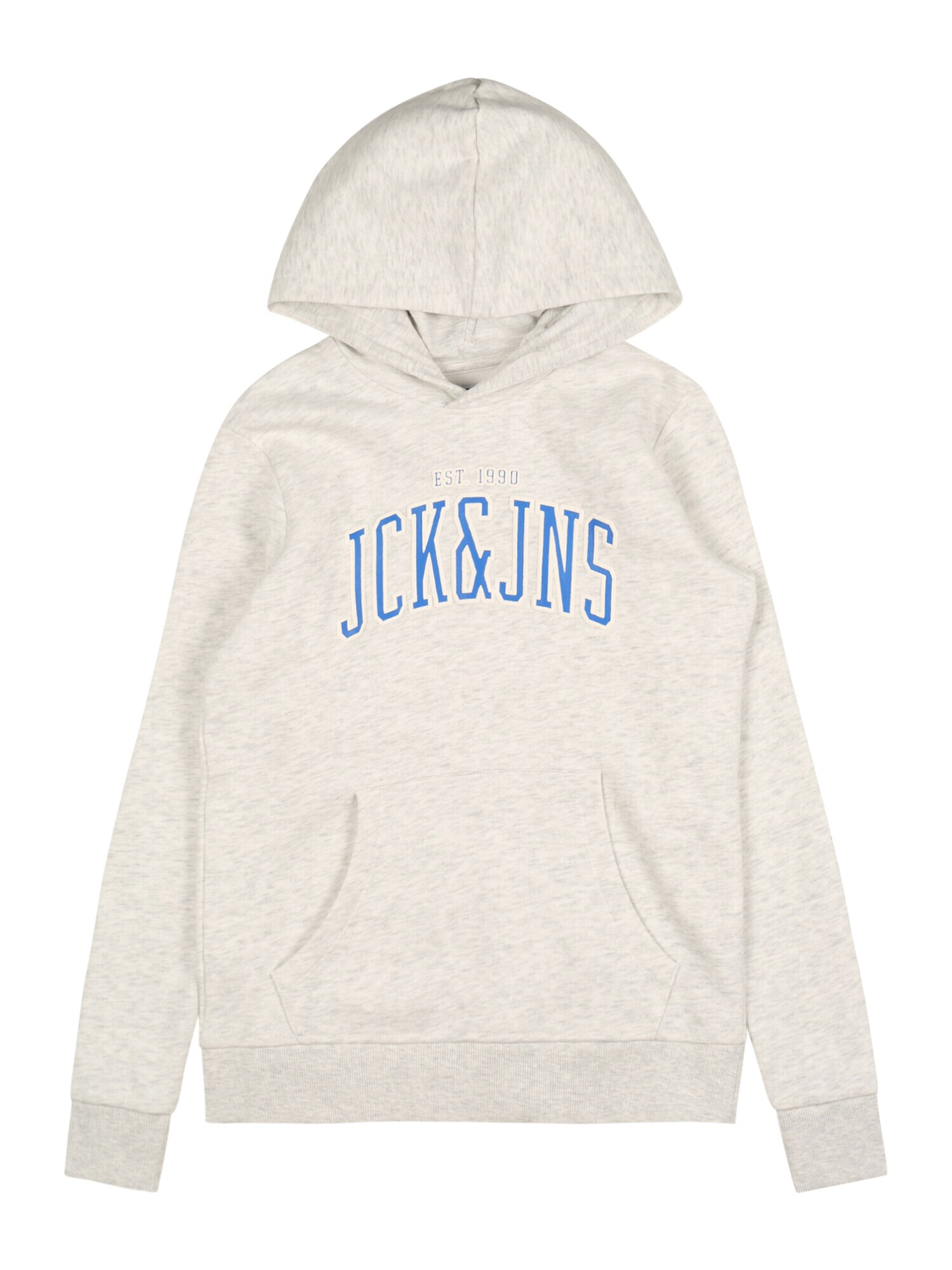 Jack & Jones Junior Bluză de molton 'Cemb' albastru / alb amestacat - Pled.ro