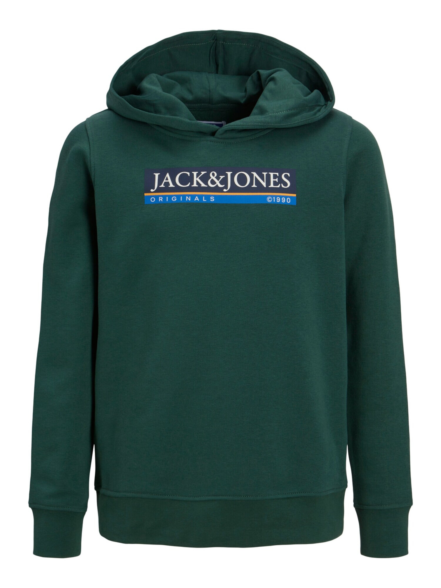 Jack & Jones Junior Bluză de molton 'Codyy' albastru / maro caramel / verde închis / alb - Pled.ro