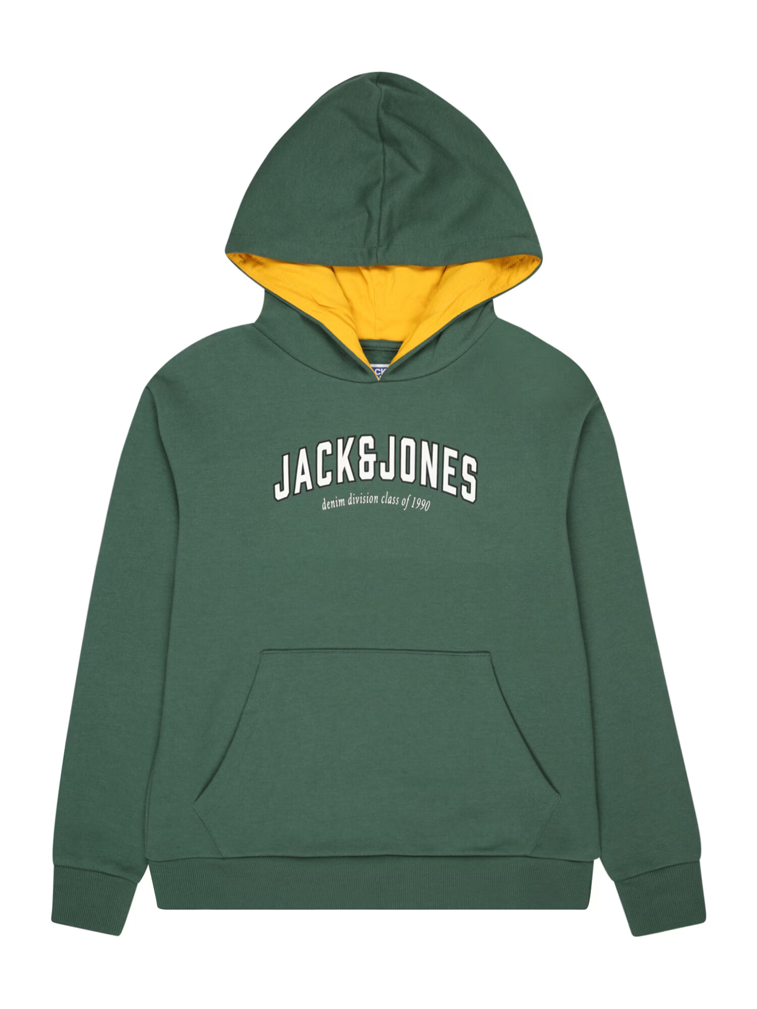 Jack & Jones Junior Bluză de molton 'Division' galben / verde închis / negru / alb - Pled.ro