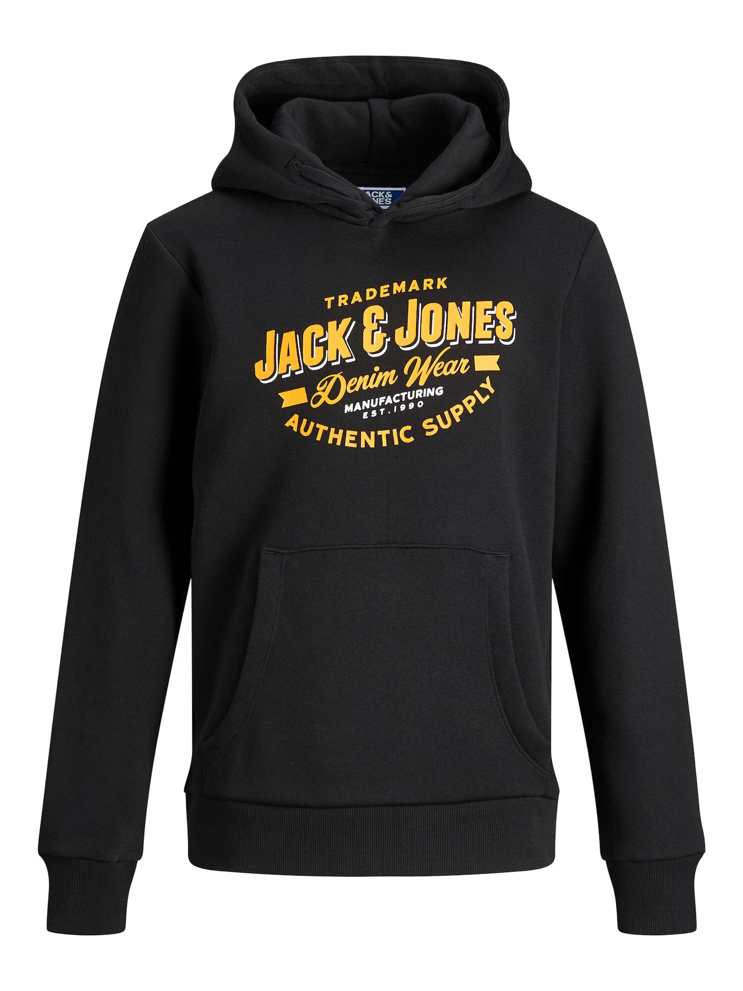 Jack & Jones Junior Bluză de molton galben / negru / alb - Pled.ro