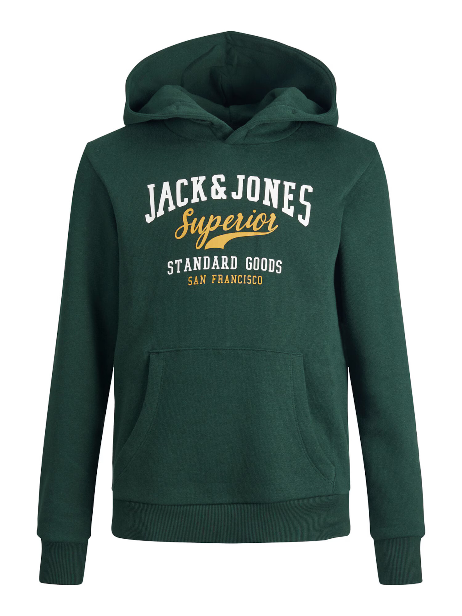 Jack & Jones Junior Bluză de molton galben citron / verde smarald / alb - Pled.ro