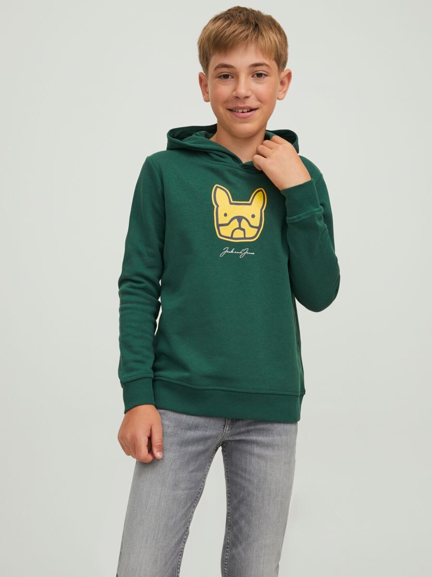 Jack & Jones Junior Bluză de molton galben / verde / negru / alb - Pled.ro